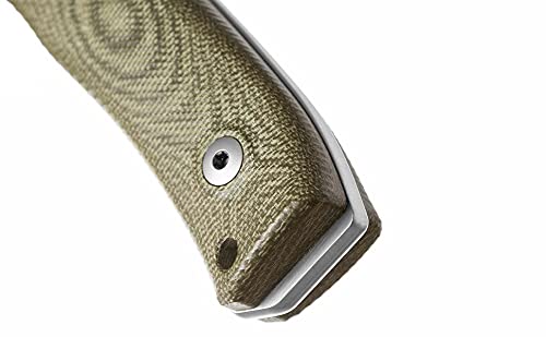 LionSTEEL M4 Fixed Blade Hunting Knife with FatCarbon Glow in Dark Carbon Fiber Handle - M390 Steel Blade, Full Tang Construction & Triple Stitched Leather Sheath | Perfect for Outdoor Camping, Survival, Bushcraft & Tactical Use | KAVISO Exclusive