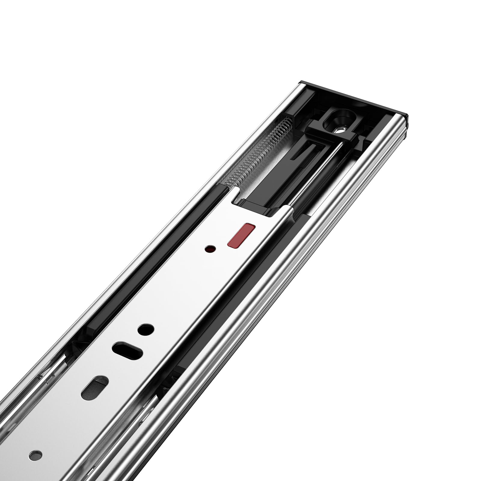 VEVOR 20 Inch Soft-Close Drawer Slides - 10 Pairs Heavy Duty Side Mount Rails, Full Extension Steel Ball Bearing Tracks for Kitchen Cabinets, Noiseless Glides with 100 Lbs Load Capacity - Perfect for Kitchen Remodeling, Office Furniture & Storage Organization