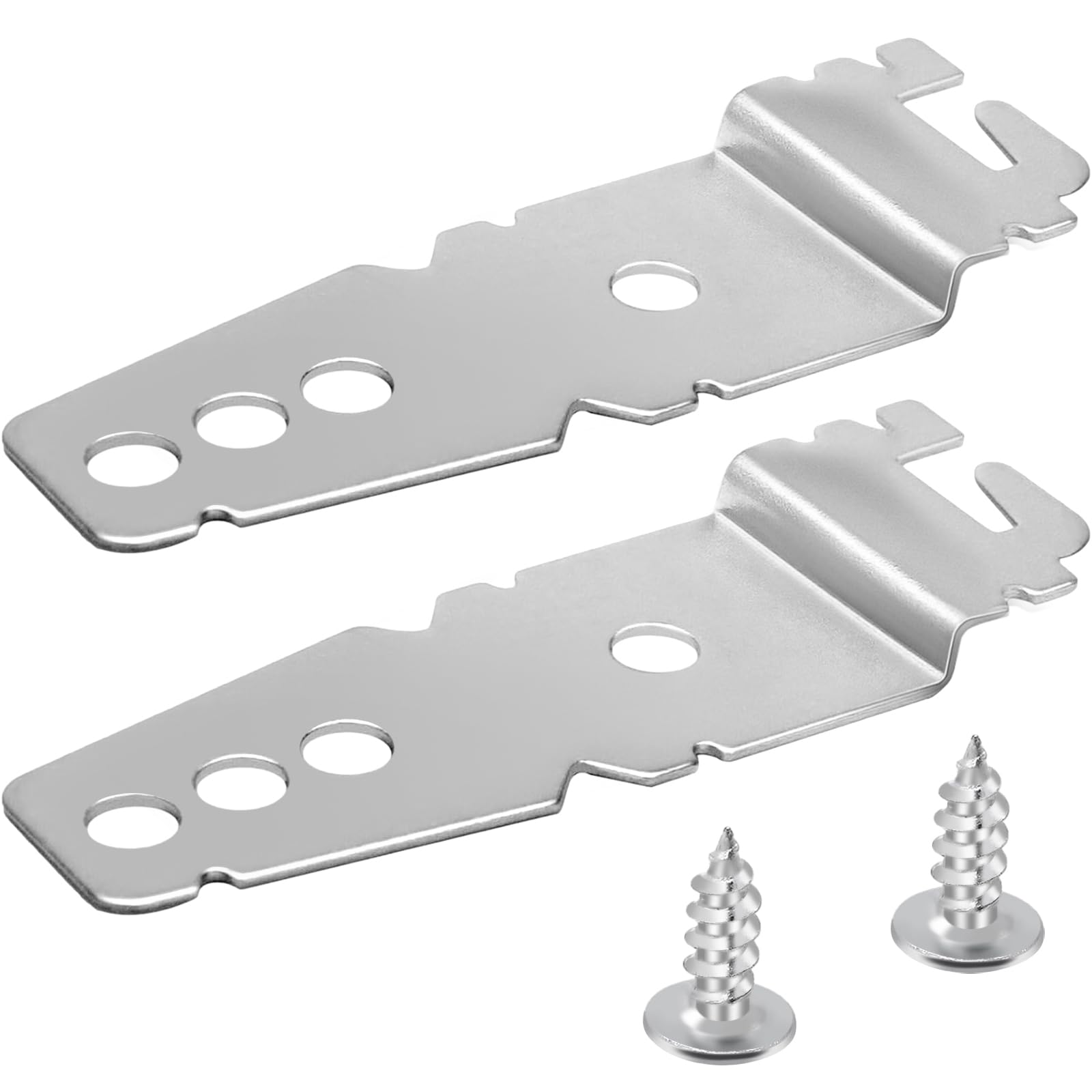 2 Pack 8269145 UPGRADE Dishwasher Mounting Brackets with Screws - Universal UnderCounter Bracket Compatible with Kenmore, Whirlpool, KitchenAid & Samsung Dishwashers - Replacement for 8269145 & WP8269145VP - Perfect for Secure Installation & Dishwasher Stability