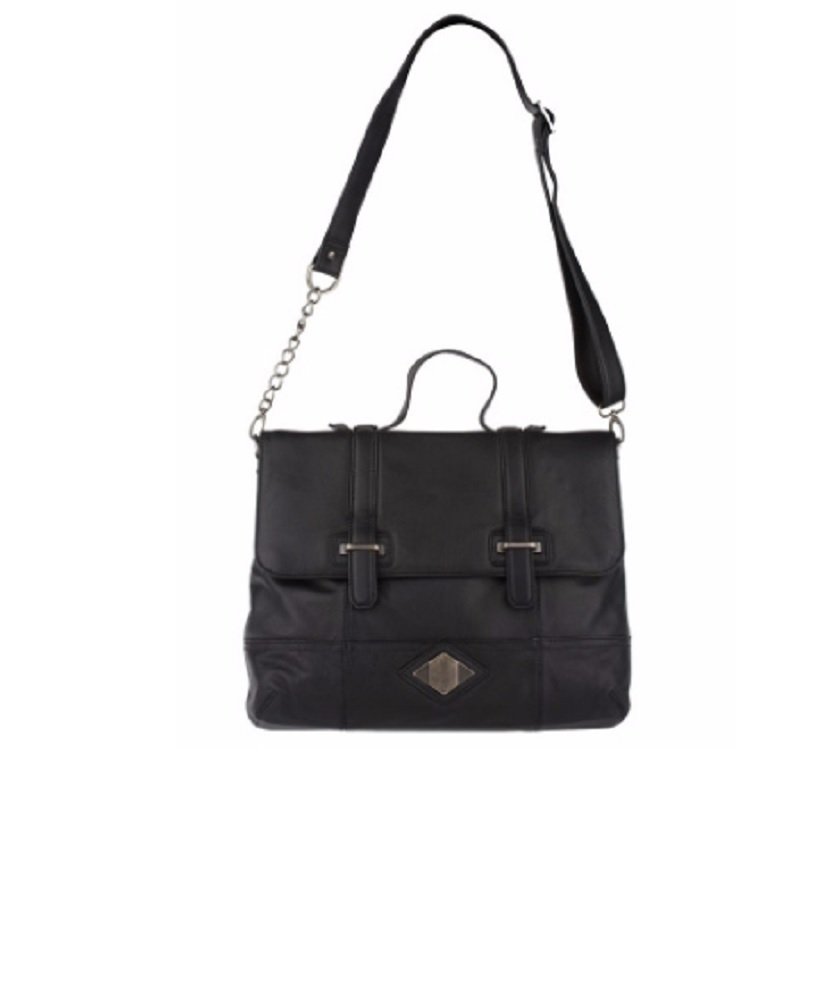 Genuine Leather Medium Flap Crossbody Bag for Women - Stylish Black Shoulder Satchel Purse - Perfect for Work, Travel & Everyday Use