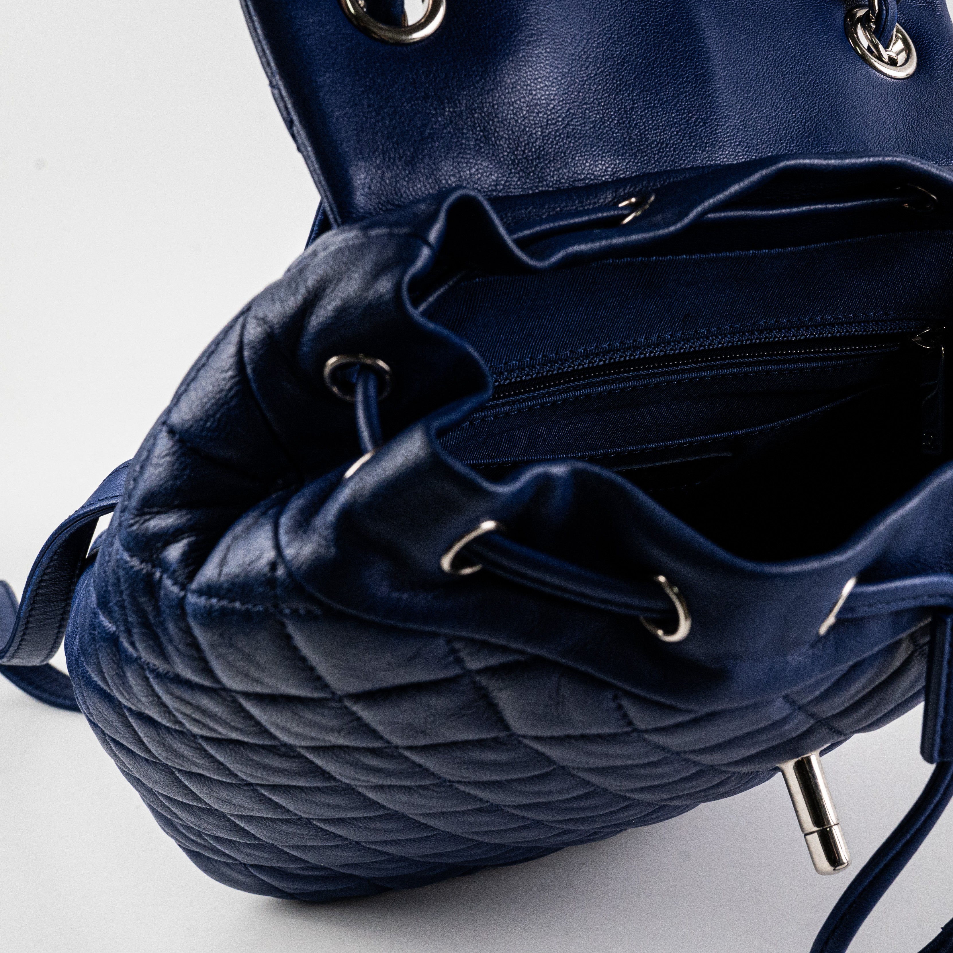 Chanel Small Urban Spirit Lambskin Blue Backpack - Luxury Designer Handbag for Women, Perfect for Travel, Work & Everyday Use