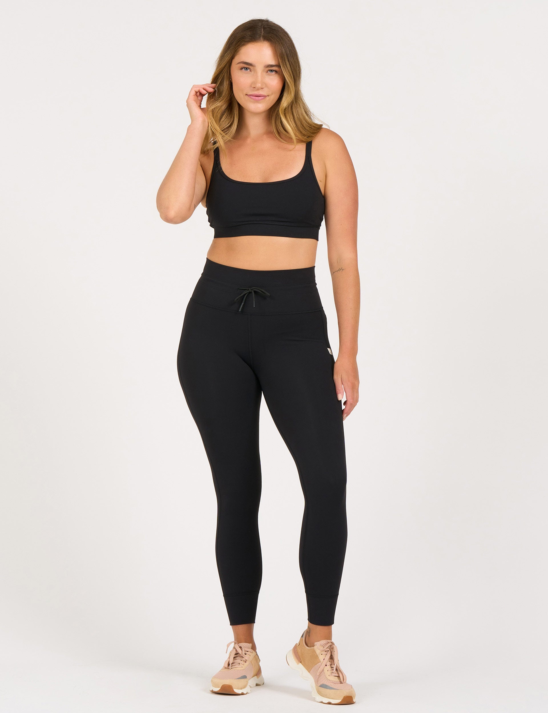 High Waist Black Leggings for Women - Comfortable Daily Workout Yoga Pants - Perfect for Gym, Running & Lounge Wear
