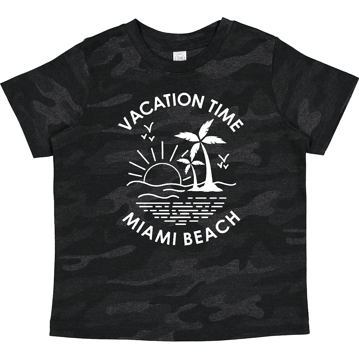 Inktastic Miami Beach Vacation Toddler T-Shirt - Cute Florida Travel Outfit for Baby Boys & Girls - Perfect for Beach Trips, Family Photos & Summer Holidays