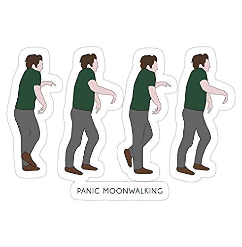 New Girl - Panic Moonwalking Decal Sticker - Waterproof Vinyl Graphic Sticker for Cars, Trucks, Laptops, Phones & Walls - Perfect for Car Windows, Home Decor, Office & Personalization