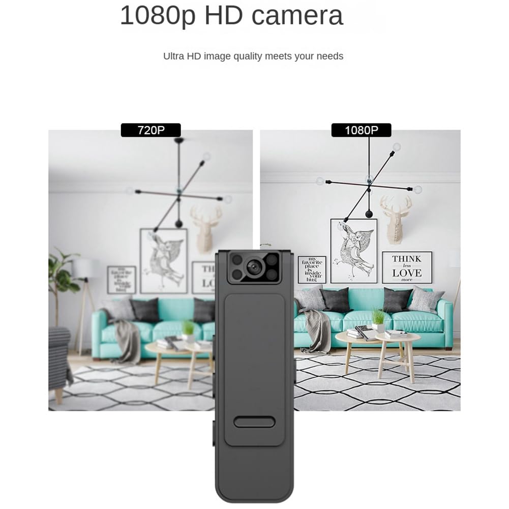 TYREE 1080P HD WiFi Body Camera with Night Vision, 130° Wide Angle - Small Discreet Clip On Sports Camera for Outdoor Activities, Security & Evidence Recording - Perfect for Law Enforcement, Cycling, Hiking & Surveillance