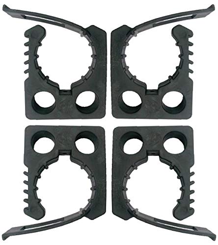 Quick FIST Rubber Clamps for 4X4 Vehicles - Heavy Duty 4 Pack (Medium) - Perfect for Off-Road Gear Organization & Tool Storage