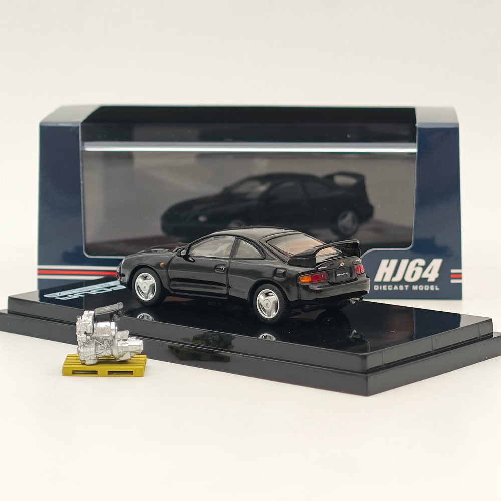 1/64 Scale Toyota Celica GT-Four ST205 WRC Edition Diecast Model Car - Black HJ641064ABK - Collectible Hobby Japan Toy for Car Enthusiasts & Gift Idea | Display, Racing Collection, Birthday Present