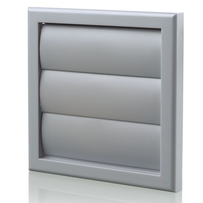 Blauberg 100mm Gravity Grille - Grey HVAC Ventilation Cover - Perfect for Home, Office & Commercial Airflow Systems