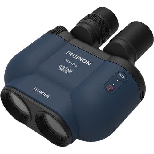 Fujinon Techno Stabi TSX 1440 14x40 Image Stabilized Binoculars - High Power Zoom for Bird Watching, Hunting & Travel (Black/Yellow/Navy Blue) | Waterproof & Fogproof Outdoor Optics