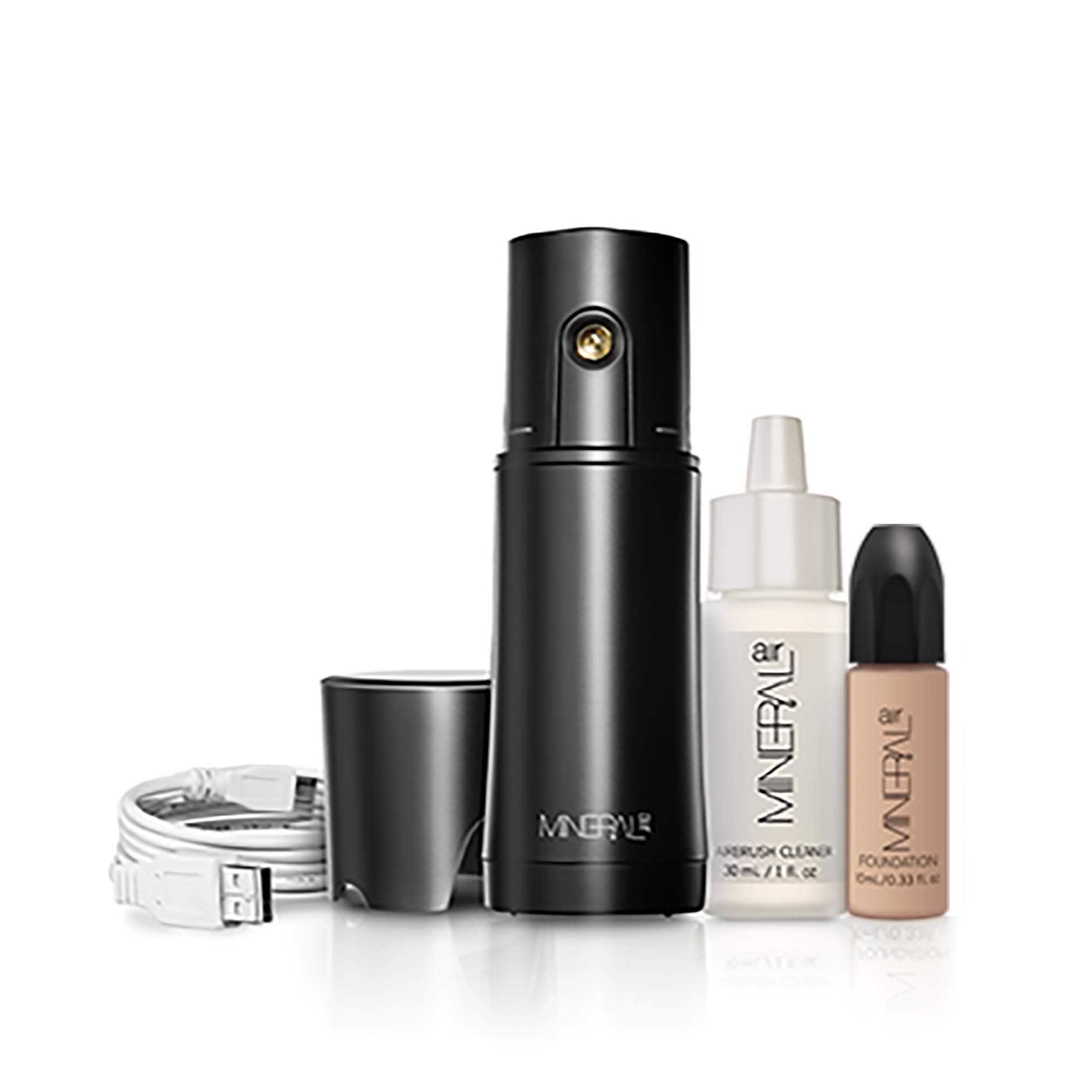 Mineral Air Complexion Starter Kit - Flawless Mineral Foundation Makeup Set for Natural Coverage (Bisque) | Perfect for Daily Wear & Professional Makeup Artists