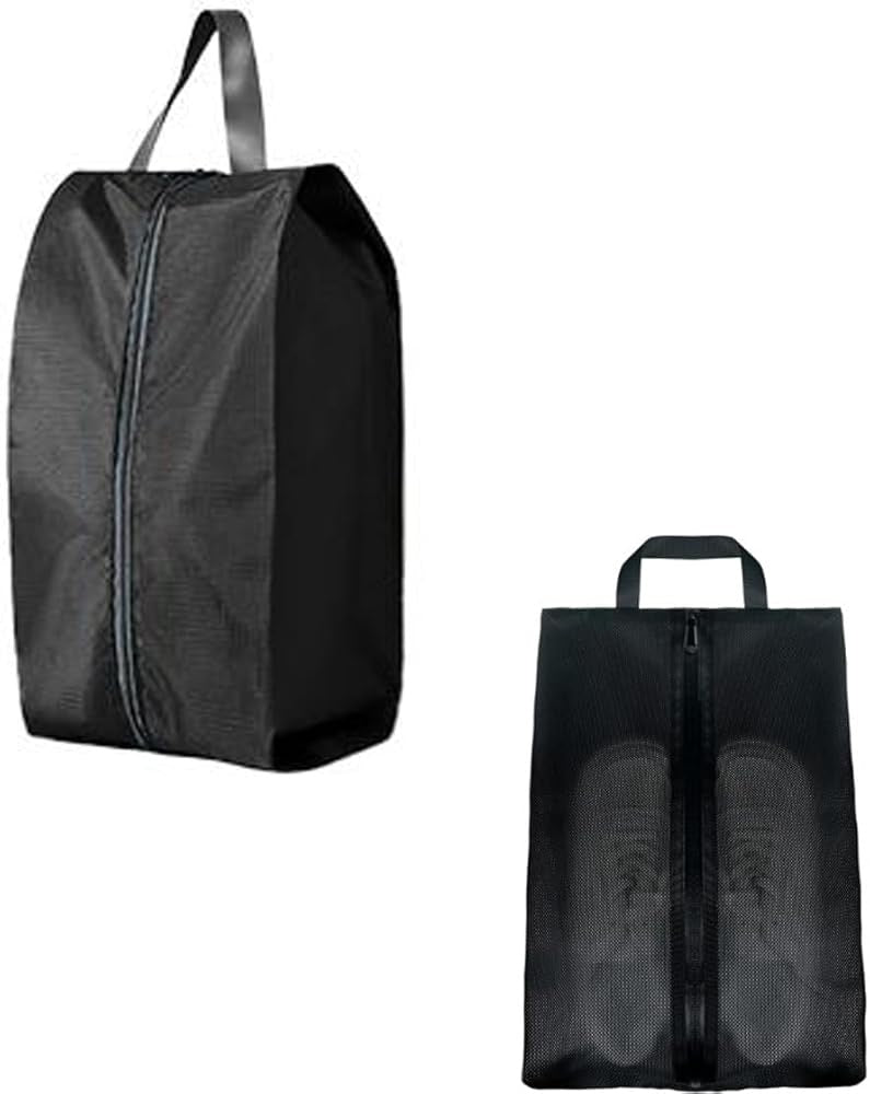 Travel Shoe Bags for Suitcase - 2 Pack, Durable & Waterproof Shoe Storage Organizers for Men & Women - Perfect for Gym, Travel, Business Trips & Vacation Packing