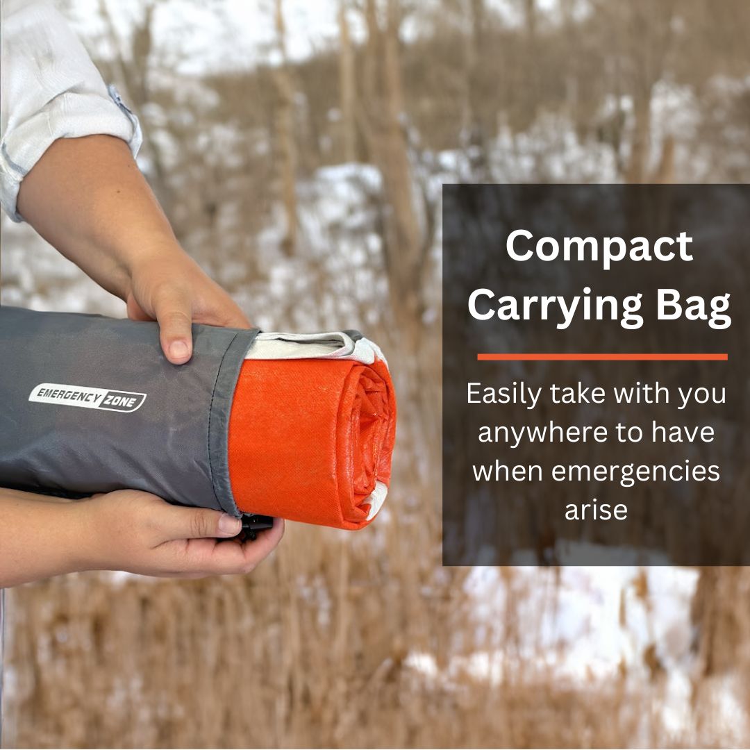 HeatStore Emergency Reflective Blanket - Survival & First Aid Thermal Blanket for Camping, Hiking, Car Safety & Outdoor Activities