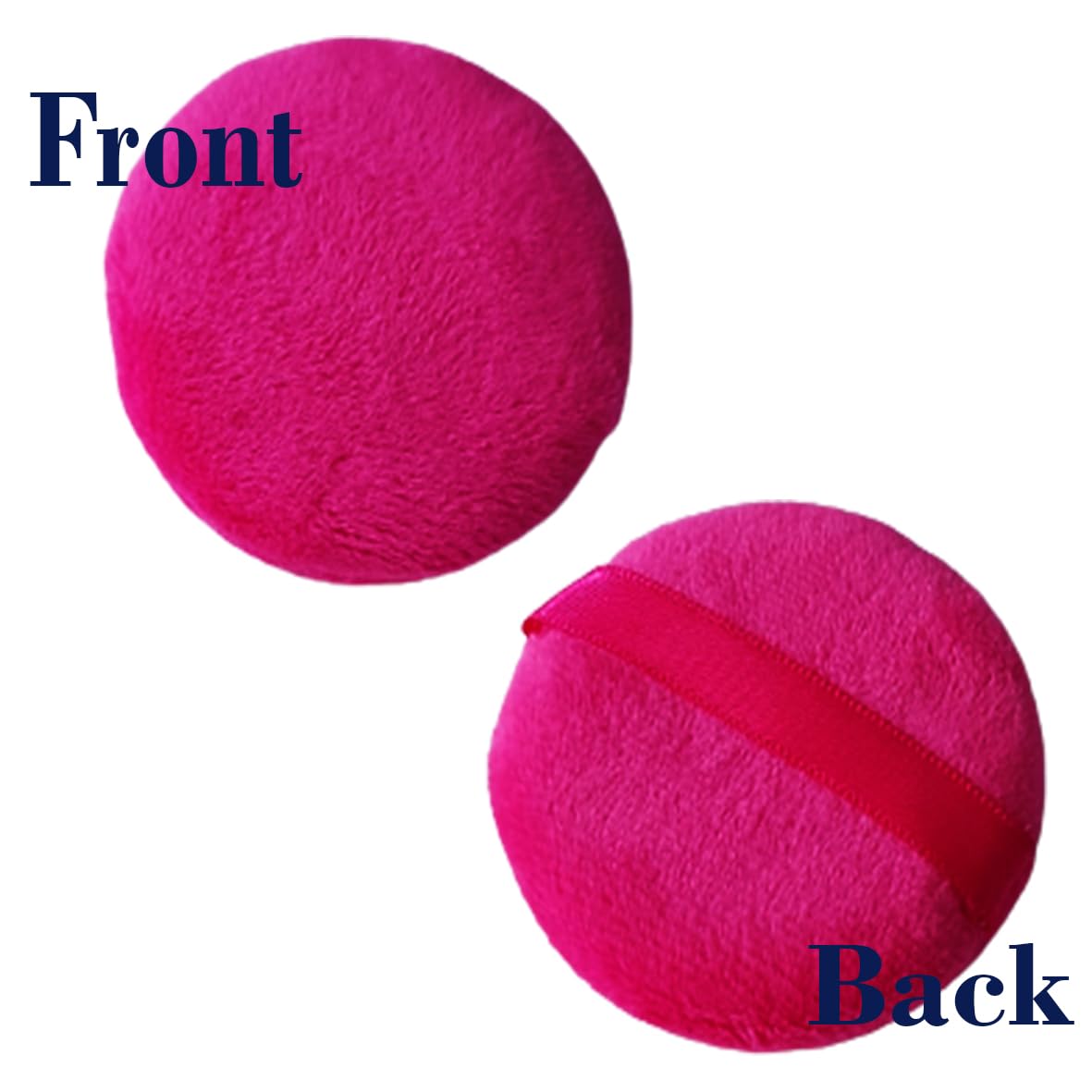 Ear Lobe & Face Sponge Combo Pack - 1 Powder Puff Sponge for Dry/Wet Use + 1 Premium Face Sponge | Makeup Blending & Skin Care Essentials for Daily Beauty Routine