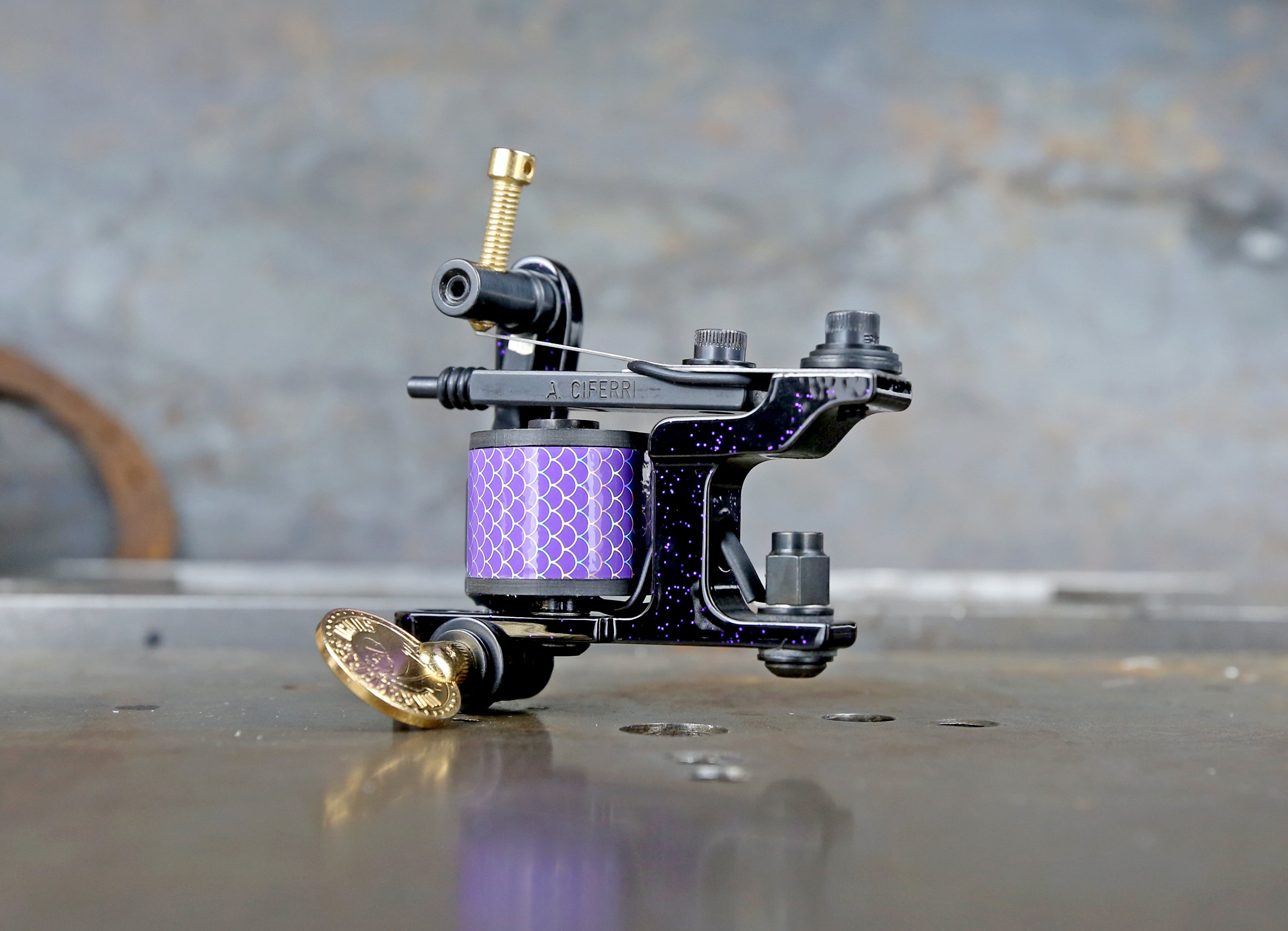 Adam Ciferri V3 Ghost Dog Shader - Black Purple Flake Limited Edition Fishing Lure for Bass, Trout, and Saltwater Fishing | Perfect for Freshwater and Offshore Angling