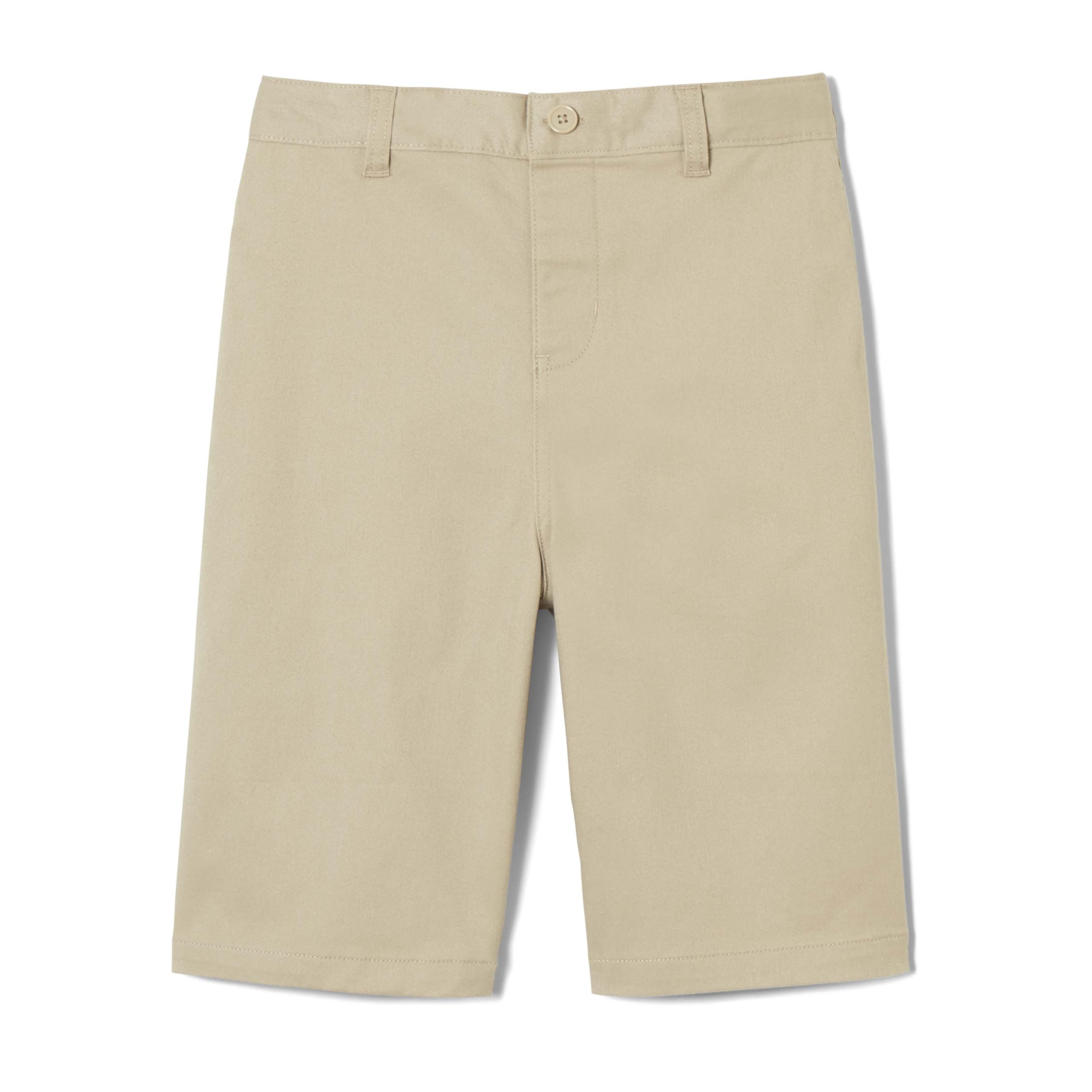 French Toast Boys' Adaptive Bermuda Shorts with Hook & Loop Closure - Comfortable Stretchy Shorts for Kids with Special Needs, Easy On/Off for Playtime & Therapy