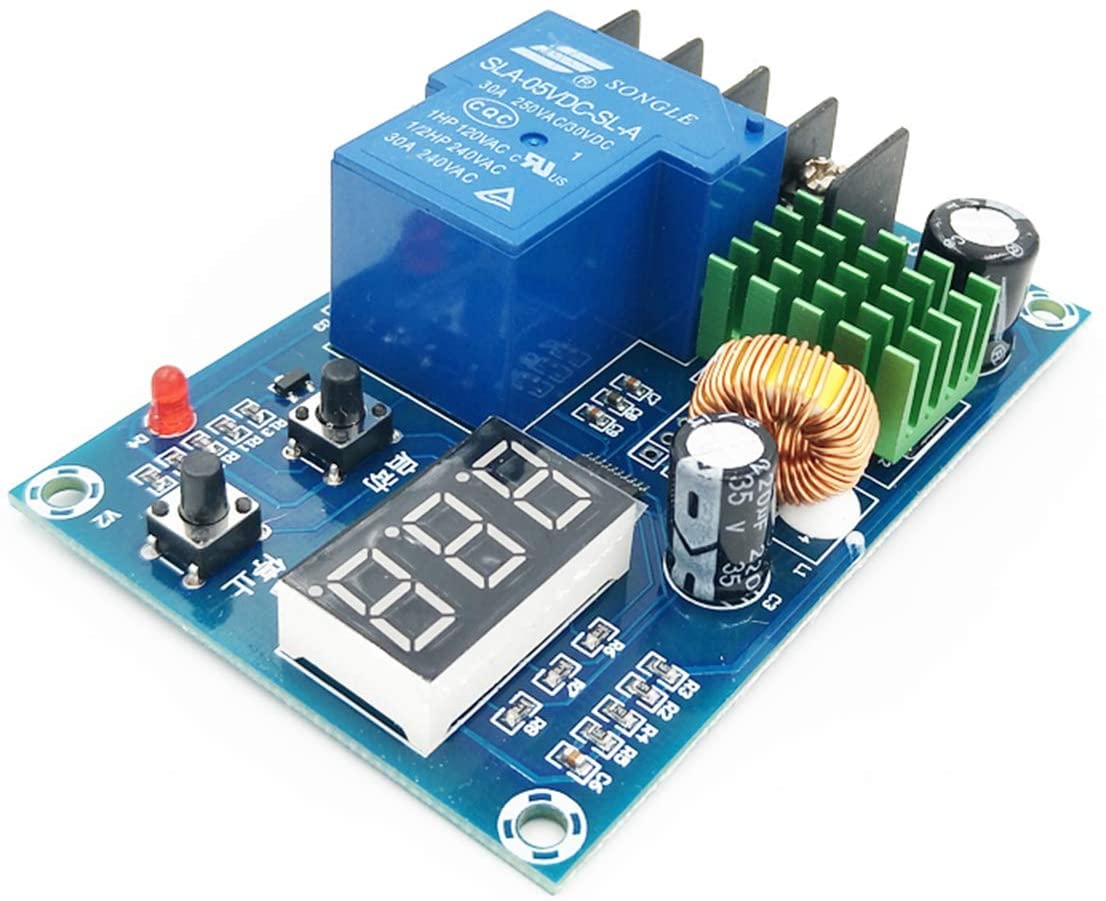 REES52 XH-M604 6-60V Digital Display Battery Charger Protection Board - DC Charging Control Module for Home, Solar Power, RV, DIY Projects | Perfect for Lithium Battery Charging, Solar Panel Systems & Power Banks
