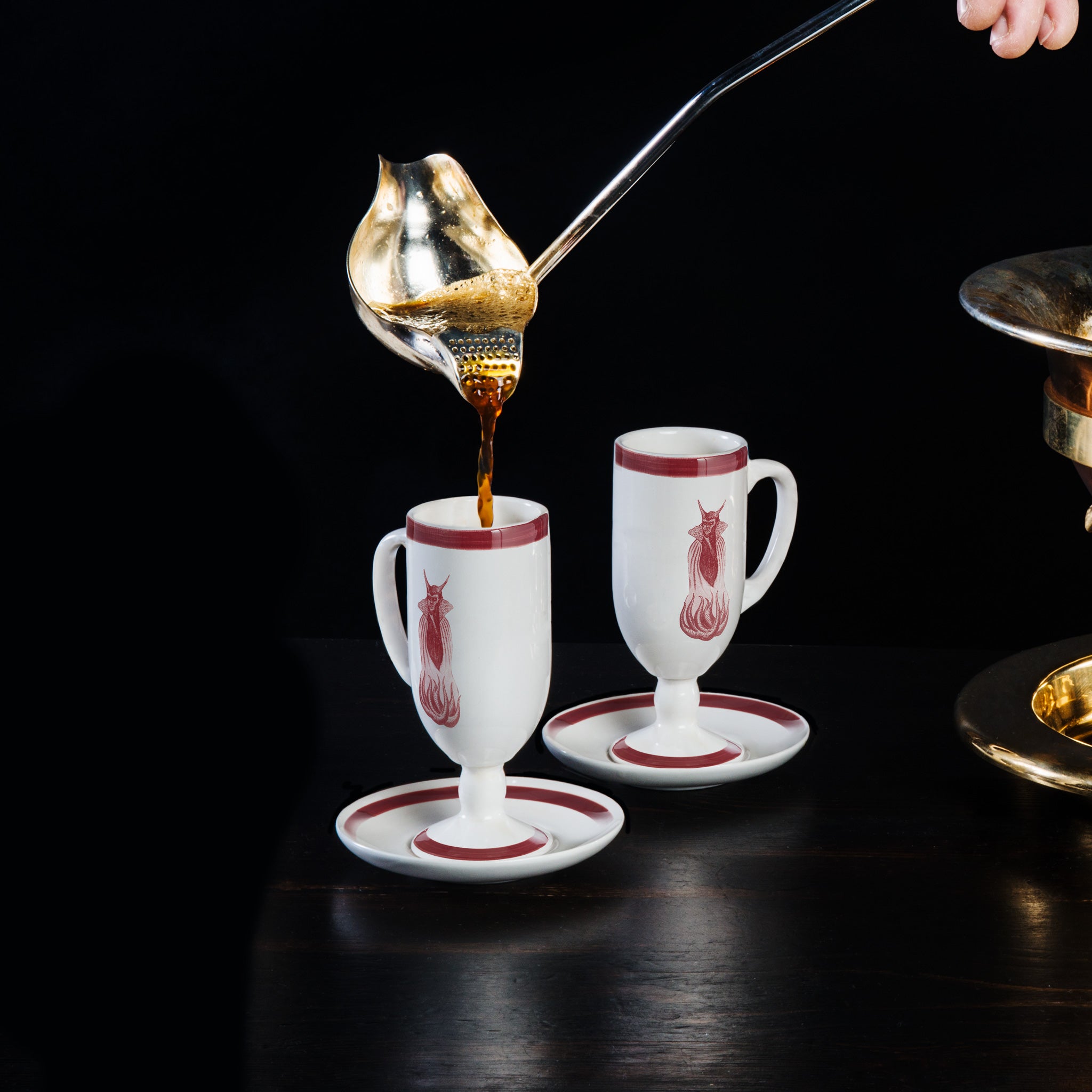 Premium Silver Plated Screened Ladle – Elegant Serving Spoon for Tea, Coffee & Desserts – Perfect for Parties & Home Use