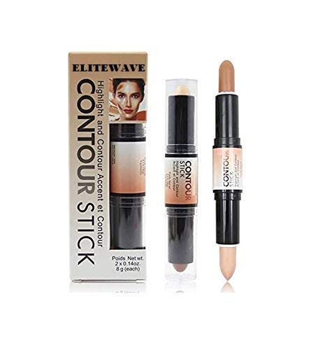 ELITEWAVE Professional Highlighter & Contour Stick - Creamy Concealer for Face Makeup, Multicolor Palette for All Skin Tones | Perfect for Contouring, Highlighting & Everyday Glam Makeup Looks