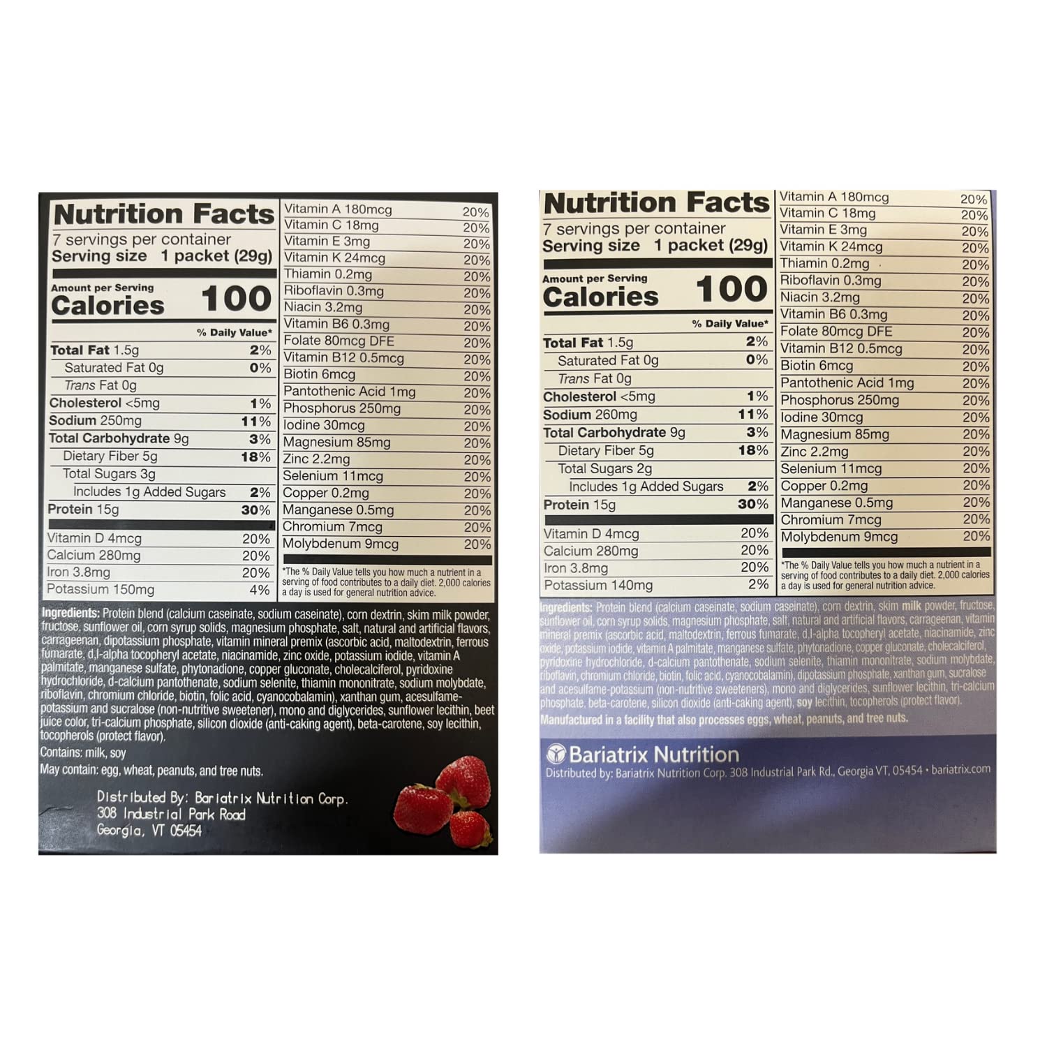 High Protein Strawberry & Vanilla Pudding & Shake Mix 2 Pack - 15g Protein, Low Calorie, Low Fat, Low Carb, Aspartame Free, Ideal for Meal Replacement - Perfect for Post-Workout Recovery, Weight Management & On-the-Go Nutrition (7 Servings Per Box, 2 Pack)