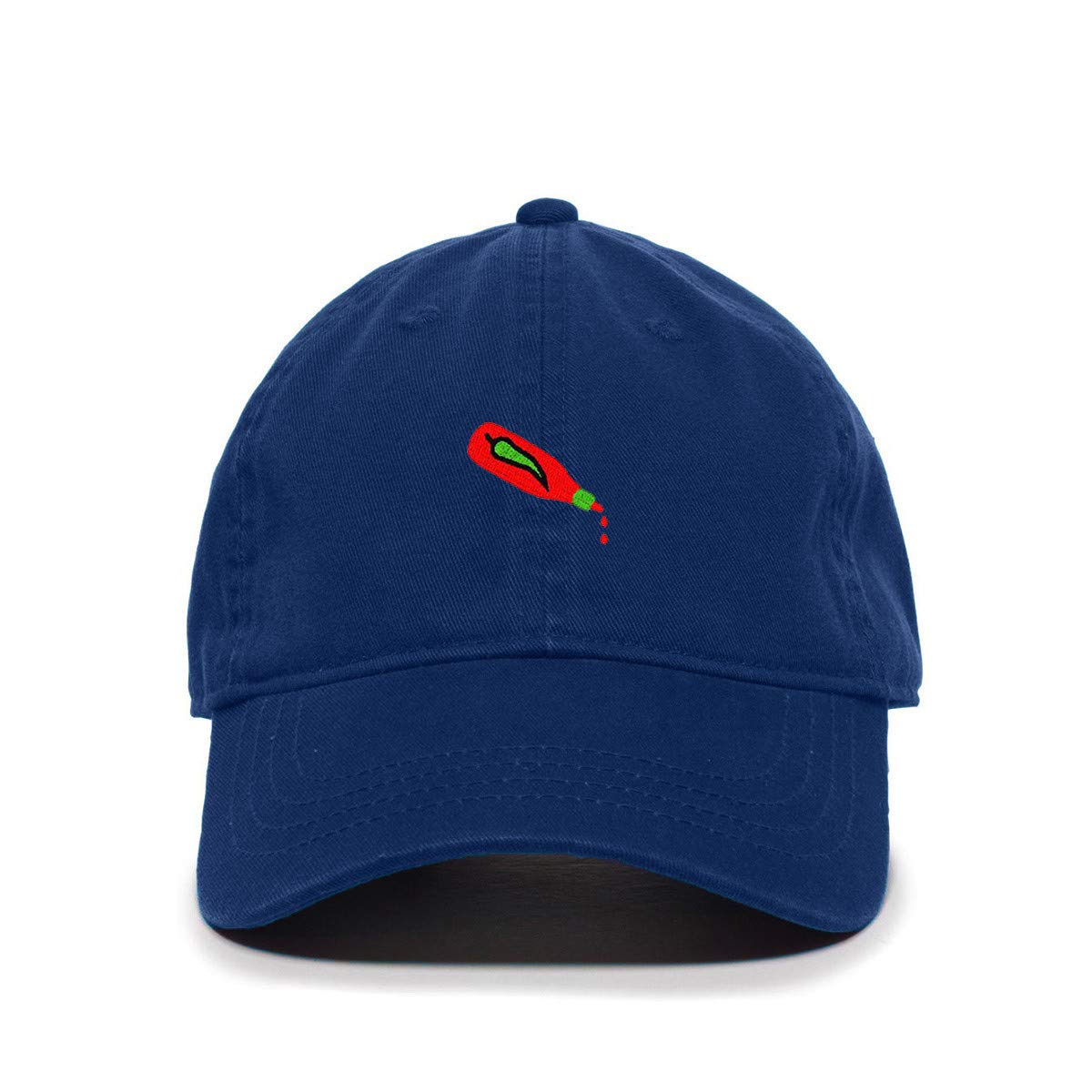 Spicy Hot Sauce Bottle Embroidered Cotton Baseball Cap - Adjustable Dad Hat for BBQ, Cooking & Outdoor Activities