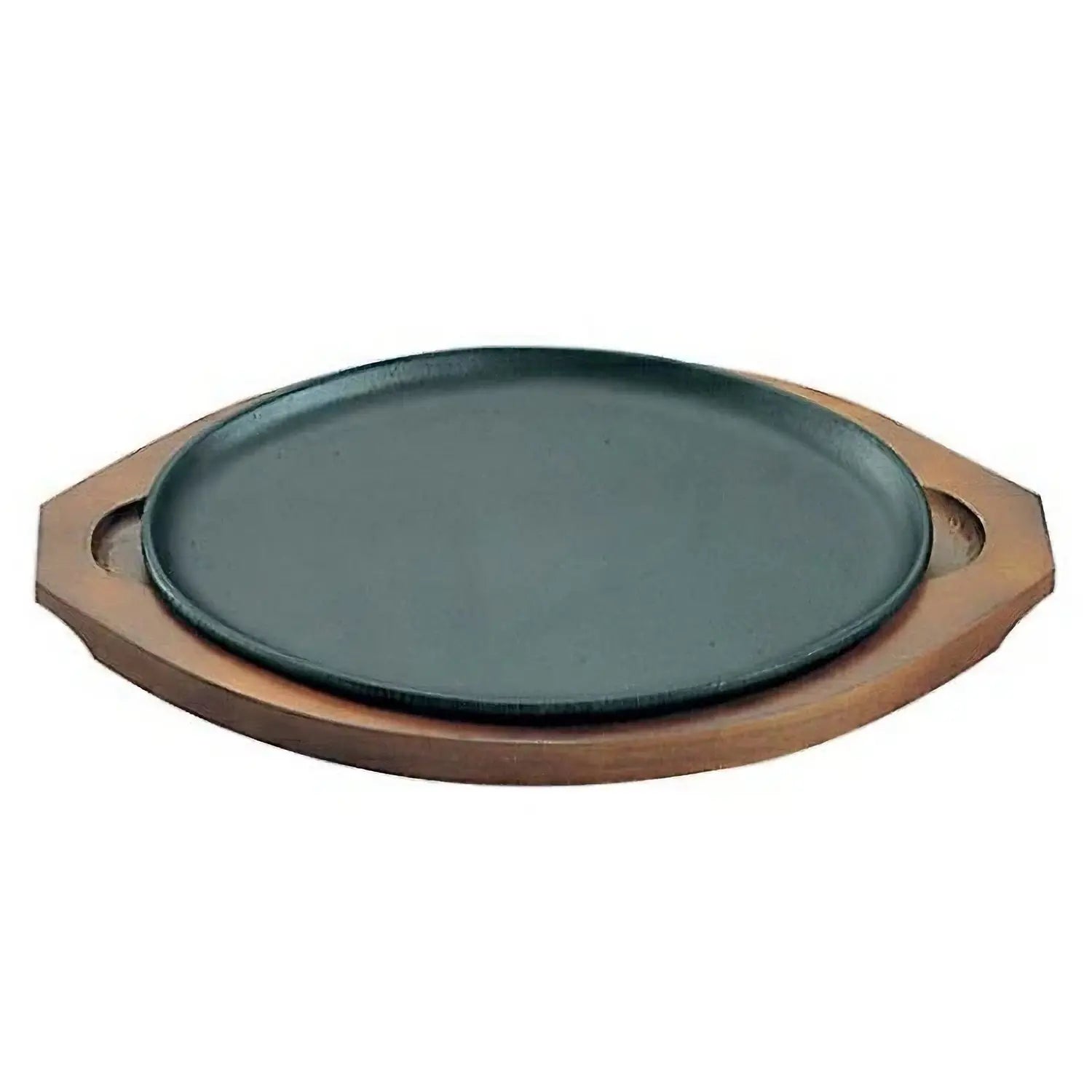 Asahi Premium Cast Iron Sizzler Platter - 12 Inch Japanese Teppanyaki Grill Plate for Steak, Seafood & Vegetables | Perfect for Home Cooking, BBQ & Restaurant Style Dining