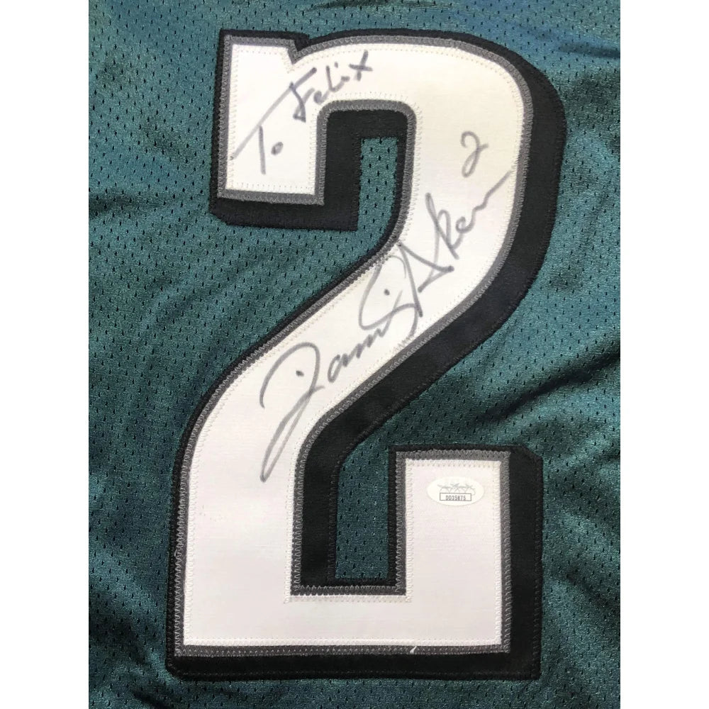 Authentic David Akers Game Used Philadelphia Eagles Signed Jersey with JSA Certificate - Perfect for NFL Memorabilia Collectors & Eagles Fans Display