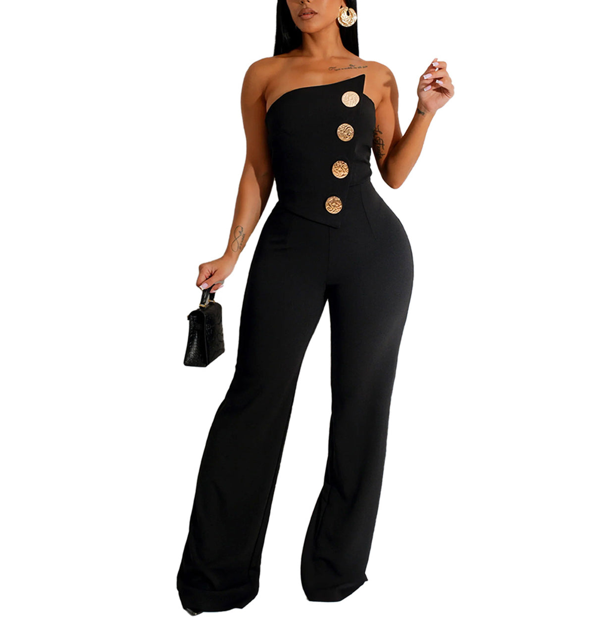 Women's Sleeveless Jumpsuit Romper - Summer Casual Outfit for Beach, Party & Vacation | Fashion One-Piece Jumpsuit for Women
