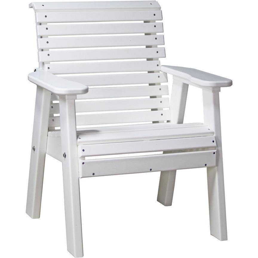 LuxCraft 2-Foot Rollback Recycled Plastic Chair - Outdoor Patio Furniture for Garden, Poolside & Backyard Relaxation