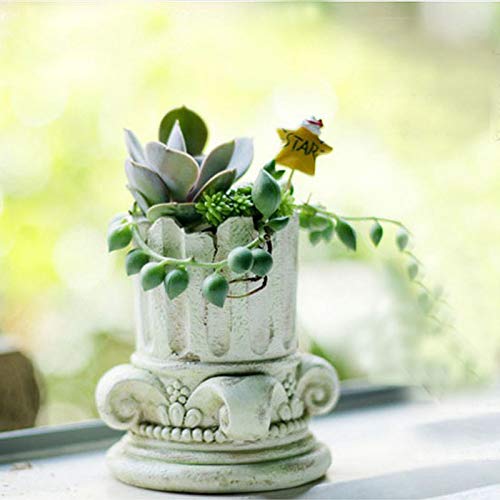 Nicole European Concrete Planter Molds - Roman Column Design Vase Molds for Succulent Plants | DIY Garden Decor, Home & Office Decoration