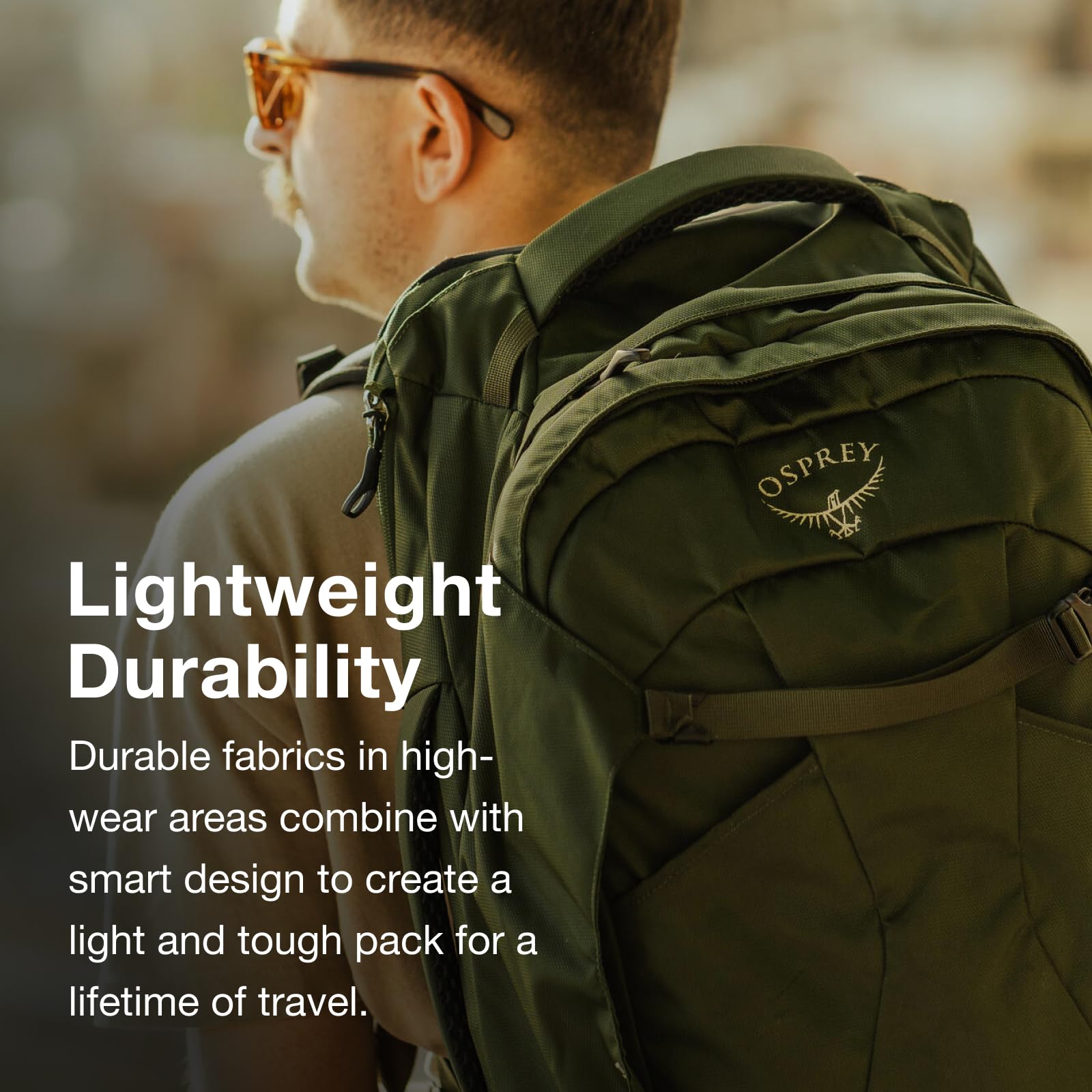 Osprey Farpoint 40L Men's Travel Backpack - Lightweight Carry-On Hiking Backpack for Airplane Travel, Business Trips & Outdoor Adventures (Black)