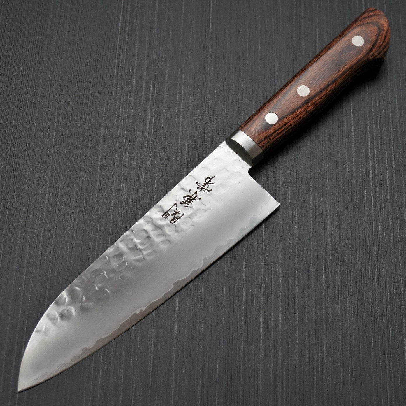 Premium Kanetsune Seki TSUCHIME Hammered Finish VG-1 Santoku Knife 165mm - Japanese Kitchen Knife for Slicing, Dicing & Mincing - Perfect for Home Chefs & Professional Cooking