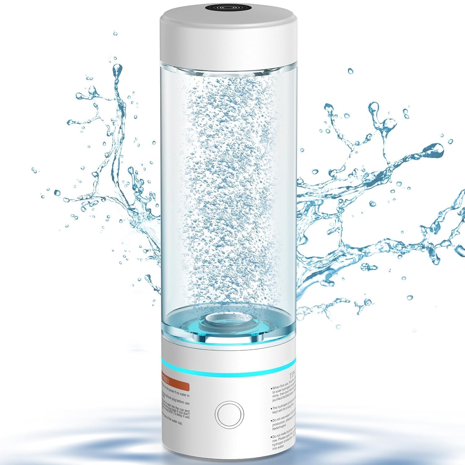 Premium Hydrogen Water Bottle with SPE/PEM Technology - 240ml BPA-Free Portable Hydrogen Generator for Antioxidant Alkaline Water - Perfect for Travel, Gym & Daily Hydration
