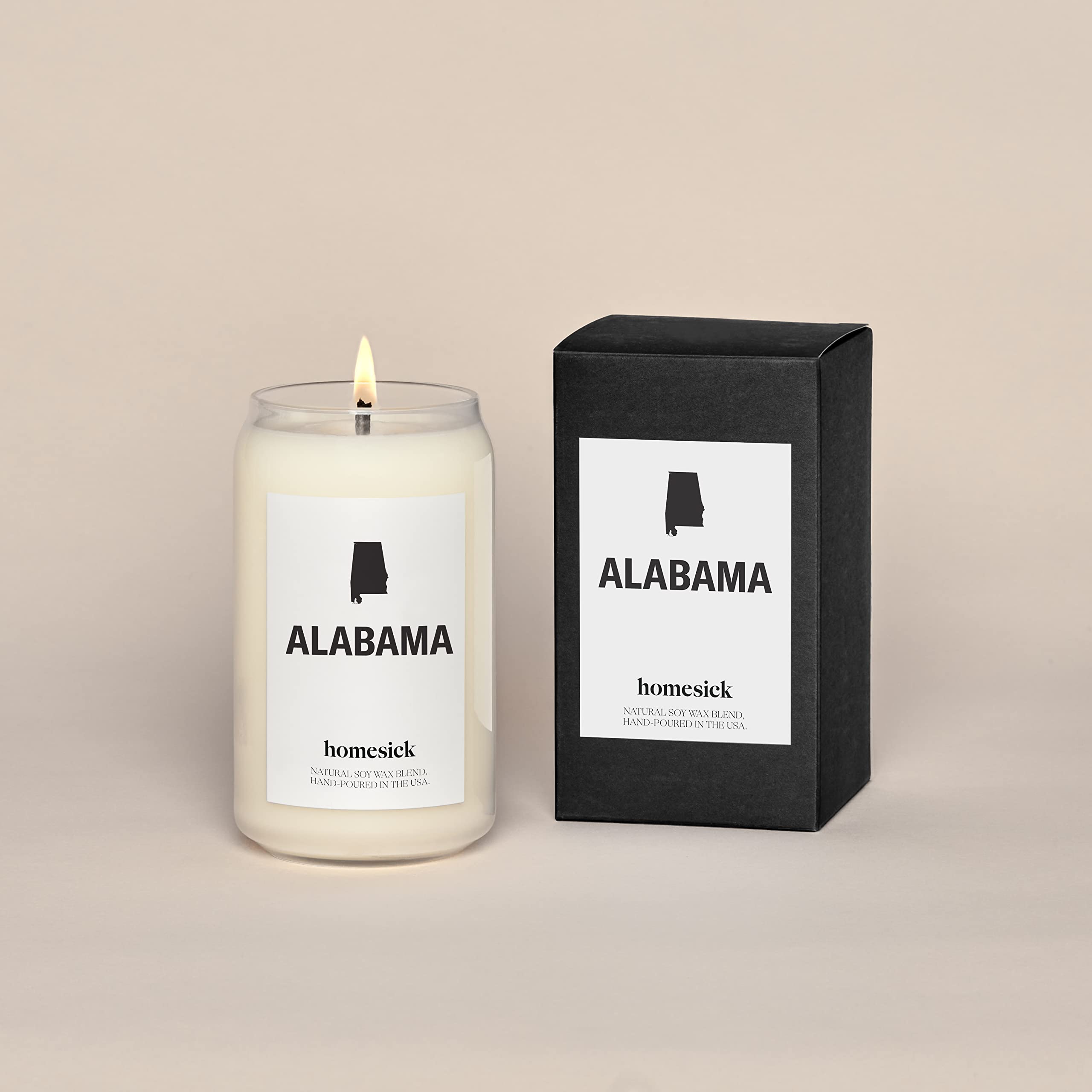 Alabama Scented Candle - Butter Maple Sugar Aroma | 13.75 oz Natural Soy Blend Candle | 60-80 Hour Burn Time | Home Decor & Relaxing Aromatherapy | Perfect for Living Rooms, Bedrooms & Spa Nights