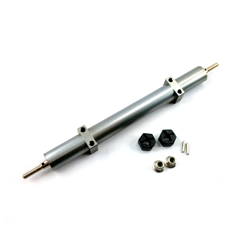 1/14 Scale 140mm Metal Idler Shaft Unpowered Axle for TAMIYA Tractor Truck RC Cars & Trailer Vehicles - Perfect for DIY RC Model Upgrades and Off-Road Crawlers