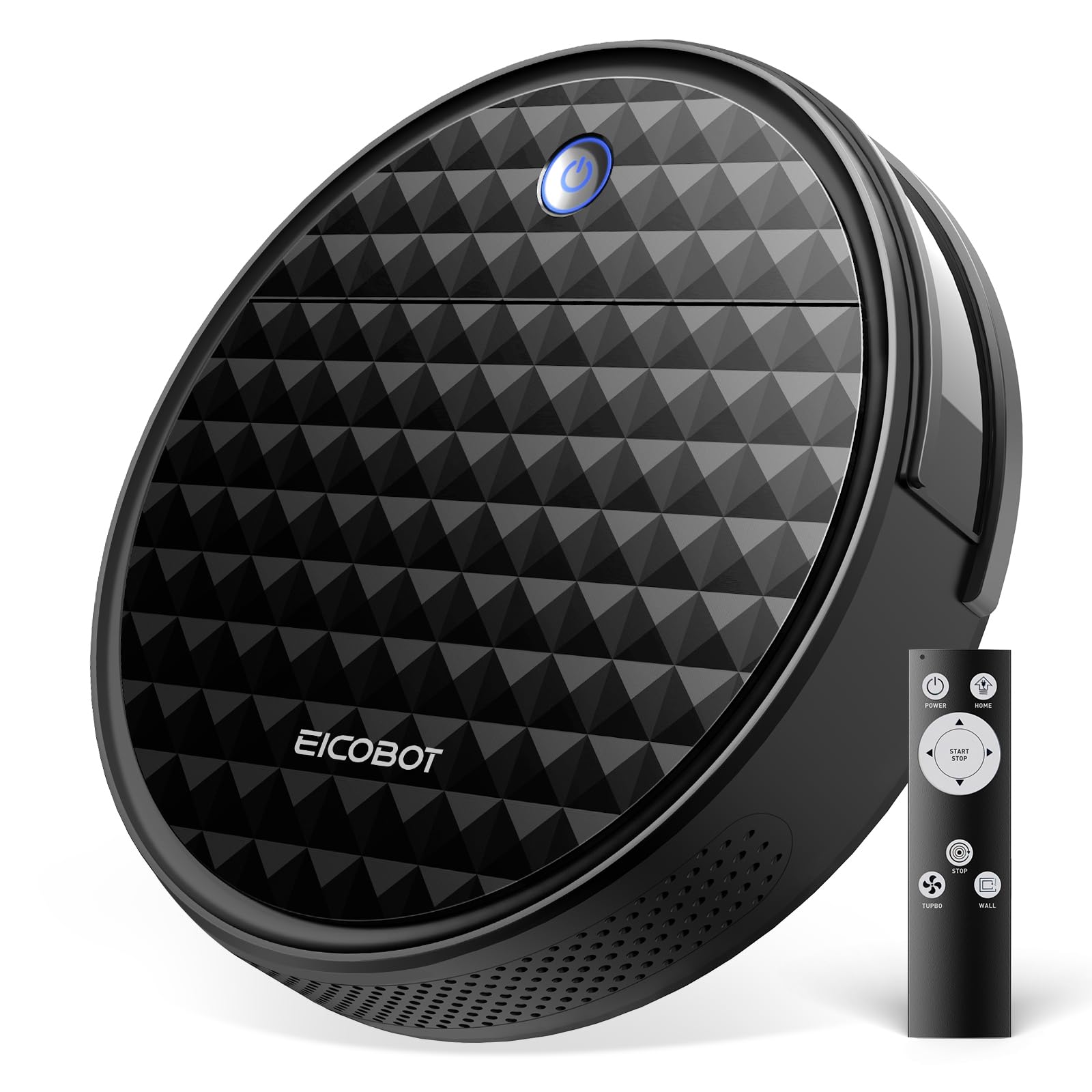 EICOBOT Robot Vacuum Cleaner 2200Pa Strong Suction, Ultra Slim & Quiet, Tangle-Free Technology, 130 Min Runtime, Auto Recharge - Perfect for Pet Hair, Hardwood Floors & Low-Pile Carpets | Smart Home Cleaning for Busy Families & Pet Owners