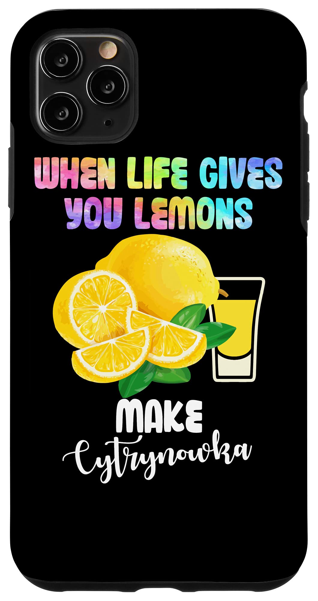 iPhone 11 Pro Max Case - Funny 'When Life Gives You Lemons' Design - Shockproof Protective Cover for iPhone 11 Pro Max - Perfect for Everyday Use, Travel & Gifts
