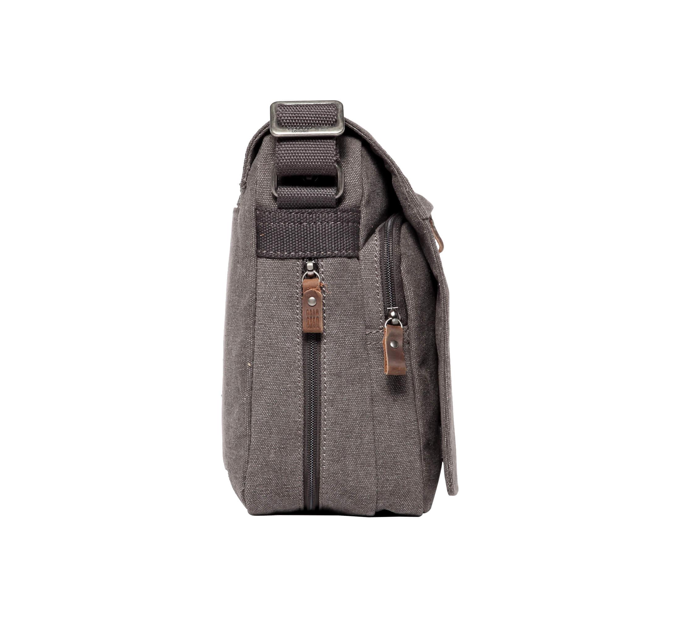 TRP0241 Troop London Classic Canvas Messenger Bag - Stylish & Durable Crossbody Bag for Men & Women - Perfect for Work, Travel & Everyday Use