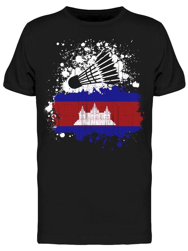 Smartprints Cambodia Badminton Team T-Shirt for Men - Comfortable & Stylish Activewear for Sports, Casual Wear & Fan Support