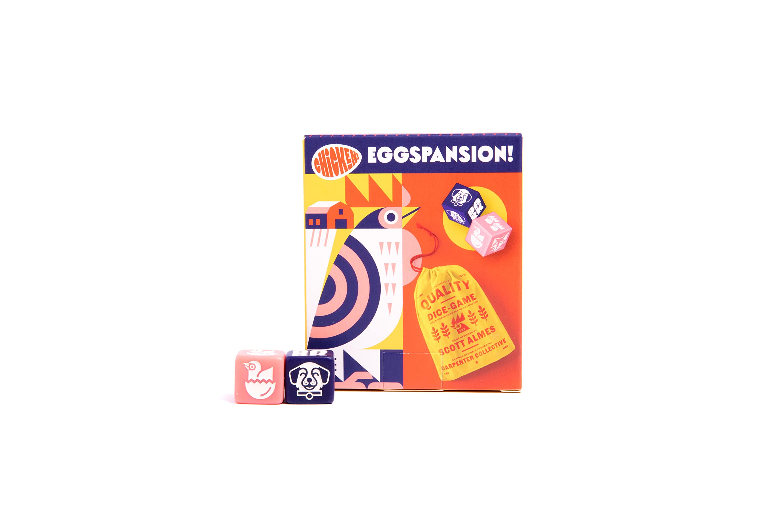Keymaster Chicken! Eggspansion - Fast-Paced Dice Game for Kids & Adults - Family Game Night Fun