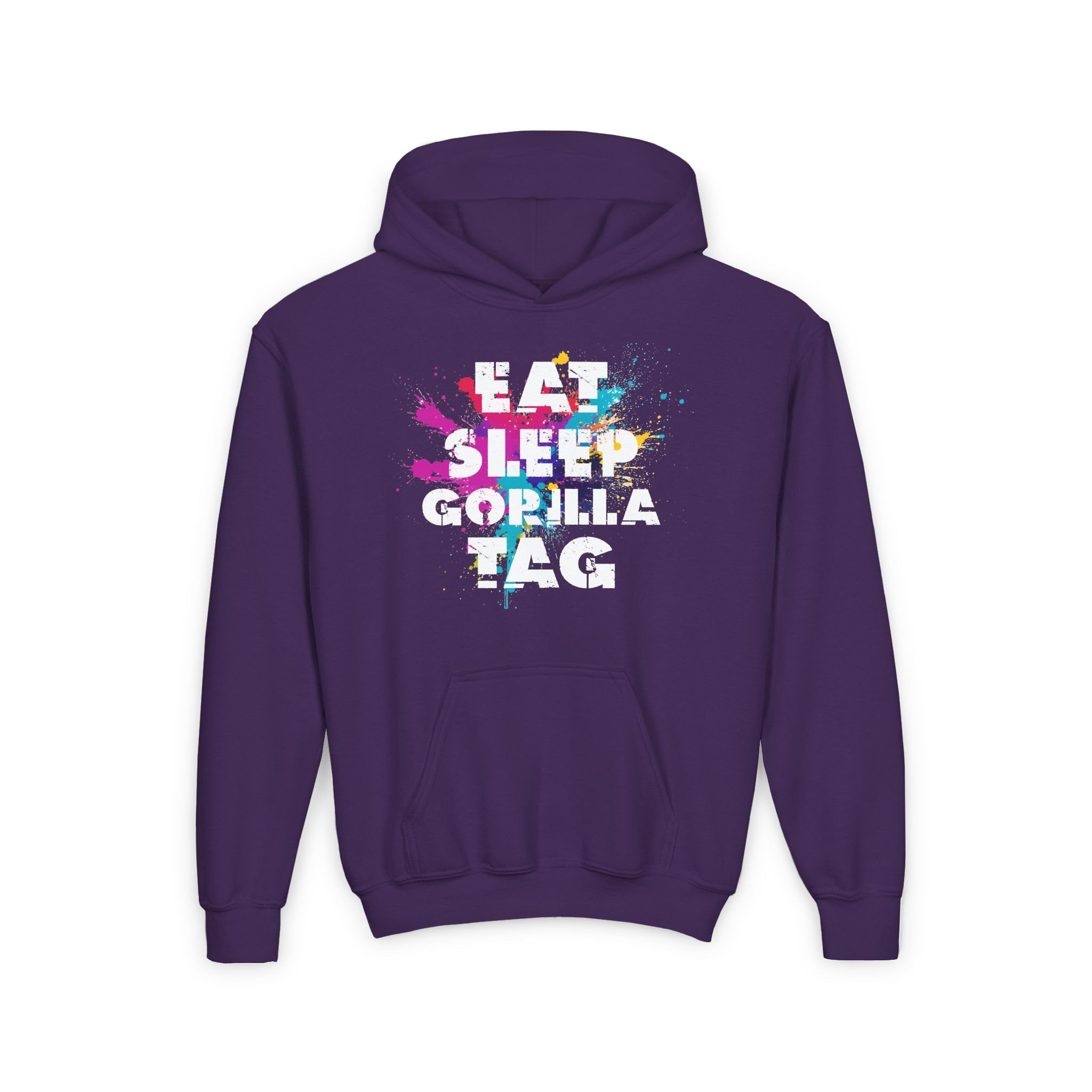 Eat Sleep Gorilla Tag Hooded Sweatshirt | Tag You're It Gaming Hoodie | Comfortable Gorilla Tag Apparel for Players | Perfect for VR Gaming, Esports & Casual Wear