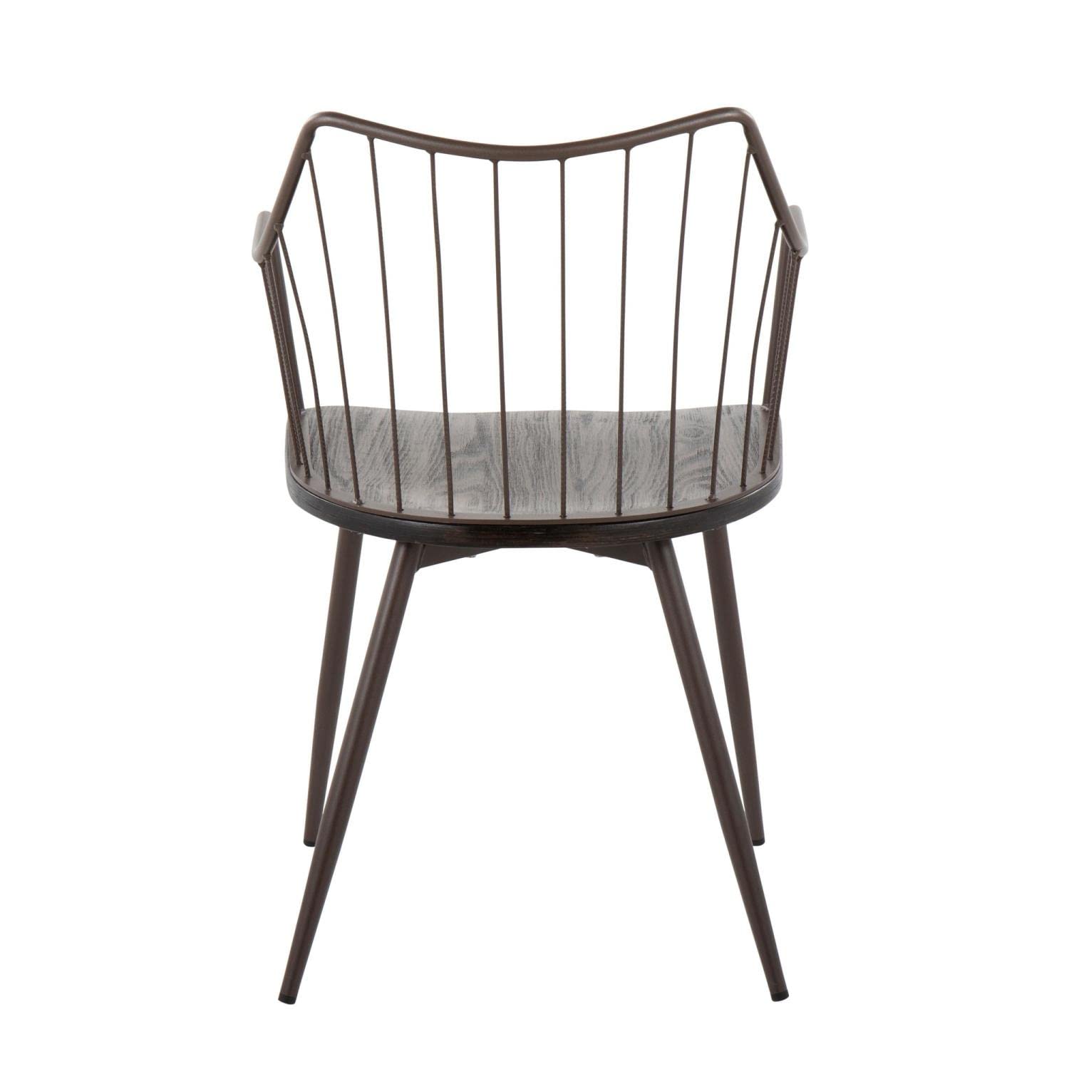 LumiSource Winston Wood Dining Chair - Farmhouse Style Kitchen Chair for Dining Table | Sturdy & Comfortable Seating for Home, Restaurant, and Office Use