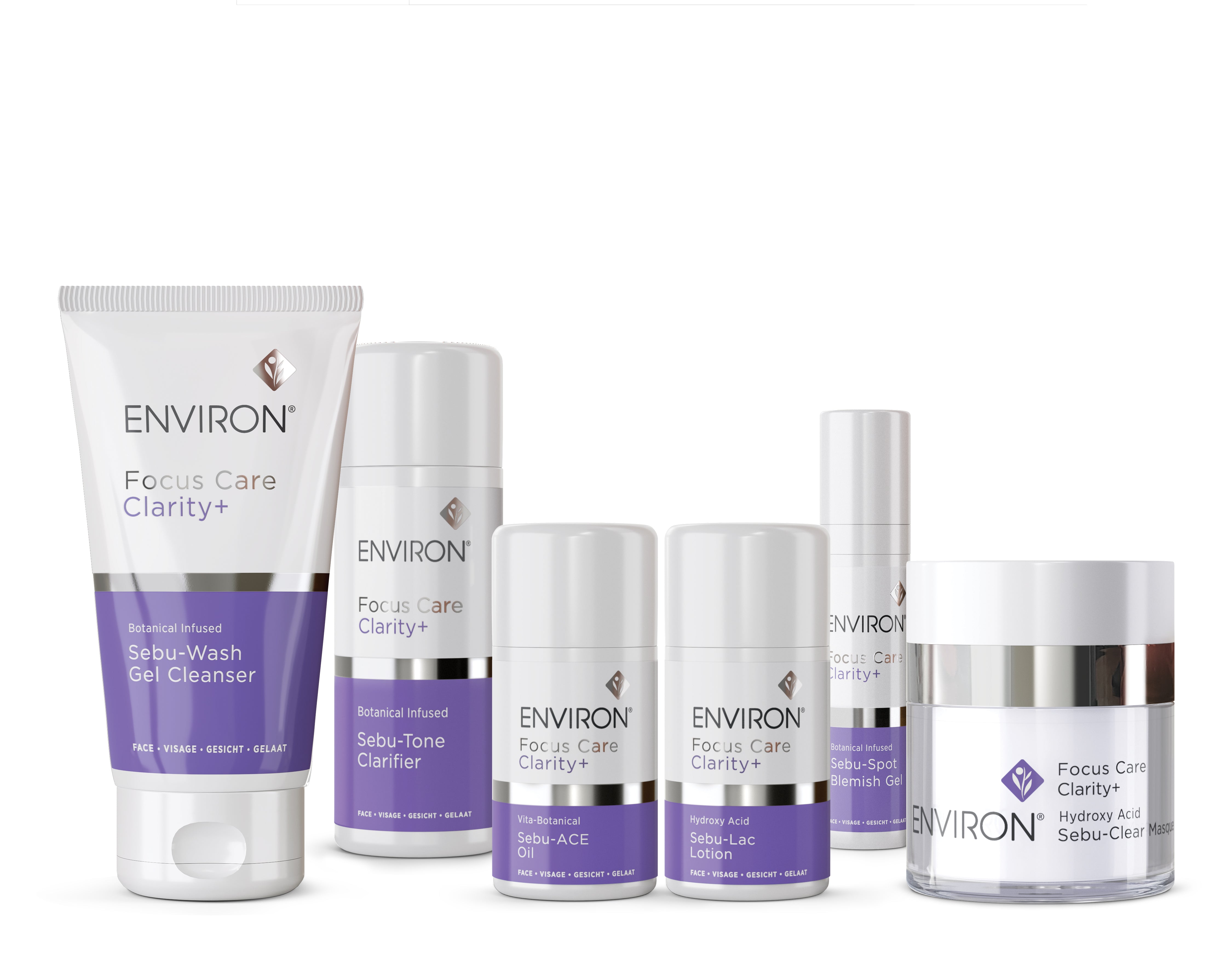 Focus Care Clarity+ 6-Piece Acne Treatment Starter Kit for Acne-Prone Skin – Clear Skin Solution for Teens & Adults with Breakouts