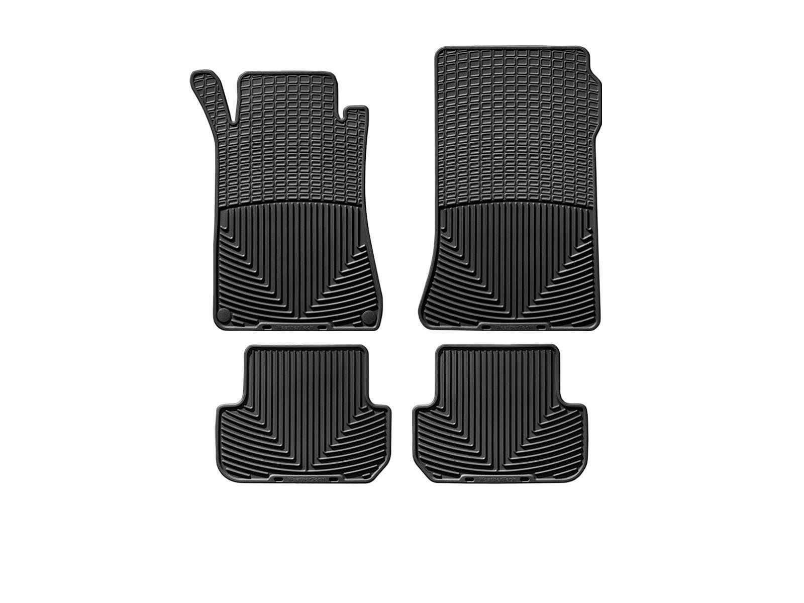 WeatherTech Premium All-Weather Floor Mats for Mercedes CLK 55 AMG & CLK 63 AMG (2003-2010) | Heavy Duty Protection | Perfect Fit for CLK-Class (W209) | Front & Rear Seat Coverage | Black | Ideal for Daily Commute, Road Trips & Harsh Weather Conditions