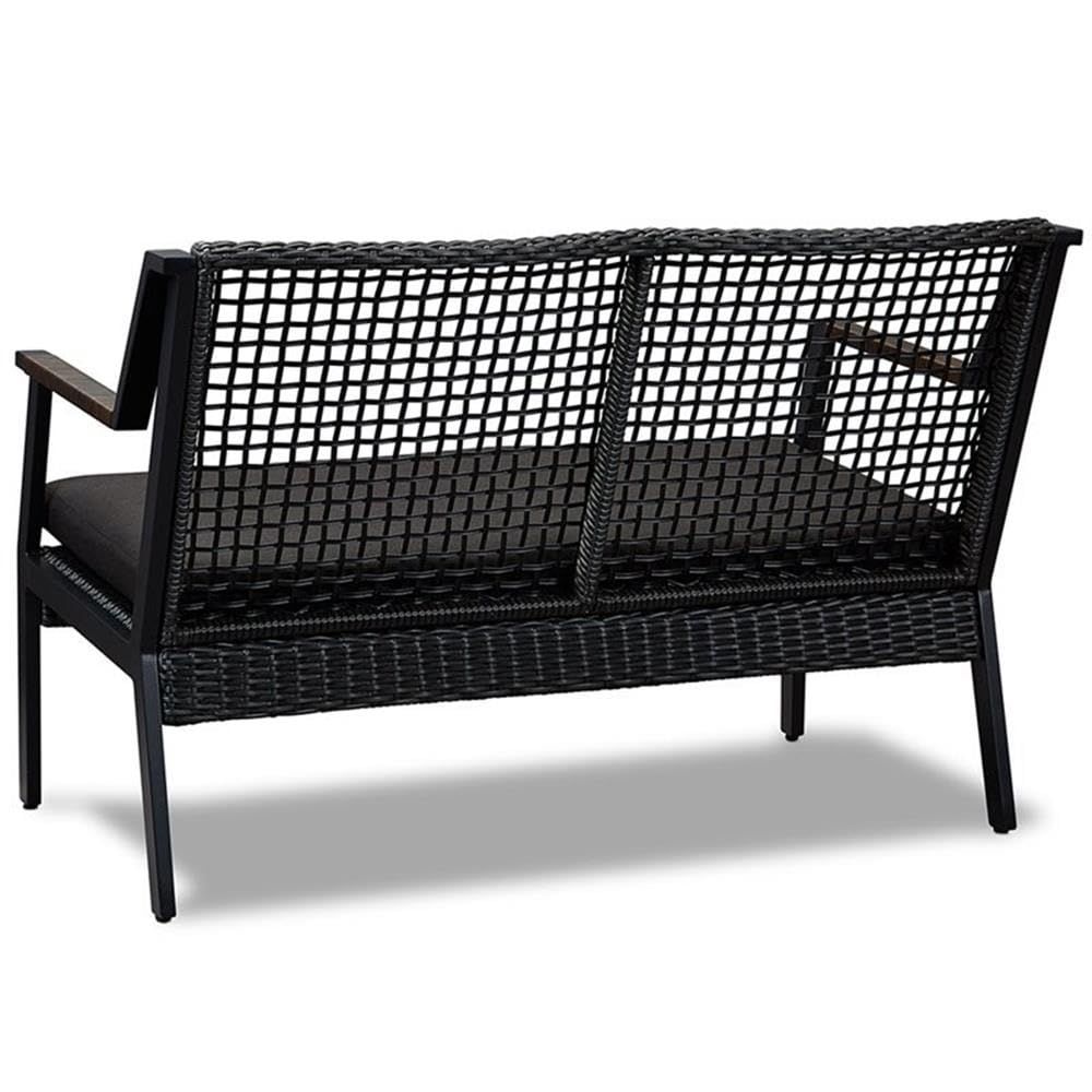 2-Piece Outdoor Patio Set with Propane Fire Pit Table & Aluminum Loveseat - Perfect for Backyard, Garden, and Deck Relaxation