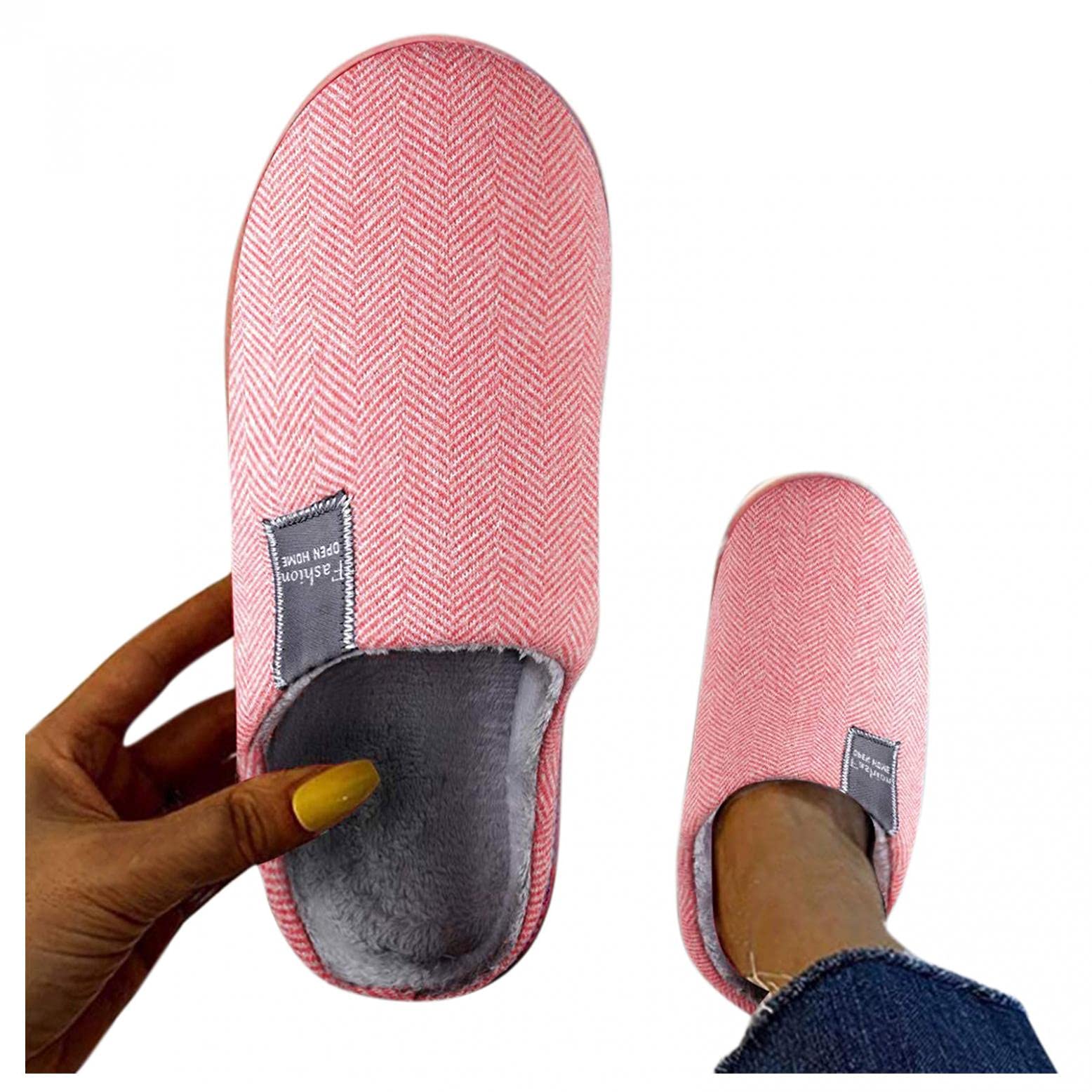 Women's Cozy Fuzzy House Slippers - Soft Plush Warm Indoor Shoes with Non-Slip Sole | Perfect for Relaxing at Home, Lounging & Winter Comfort