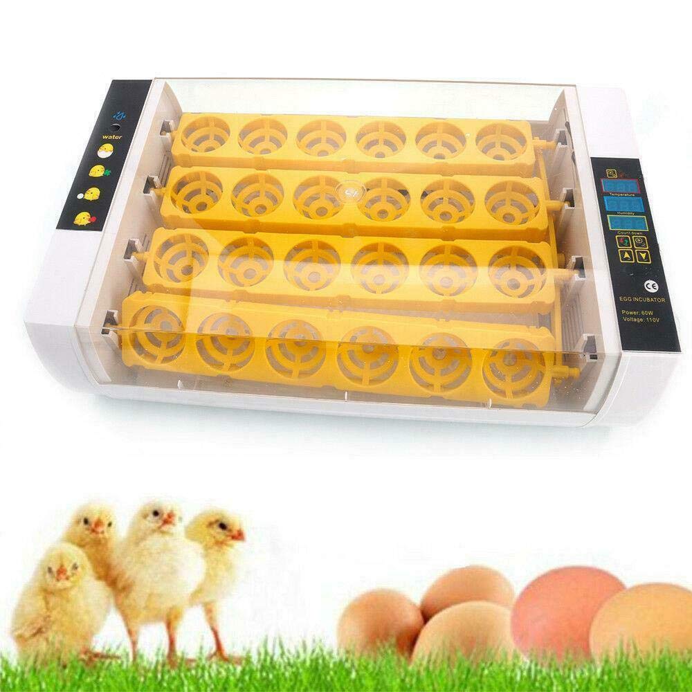 Automatic 24 Egg Digital Incubator for Chicken & Bird Eggs - Precise Temperature Control - Perfect for Poultry Farming, Hatching Eggs & Backyard Chicken Coops