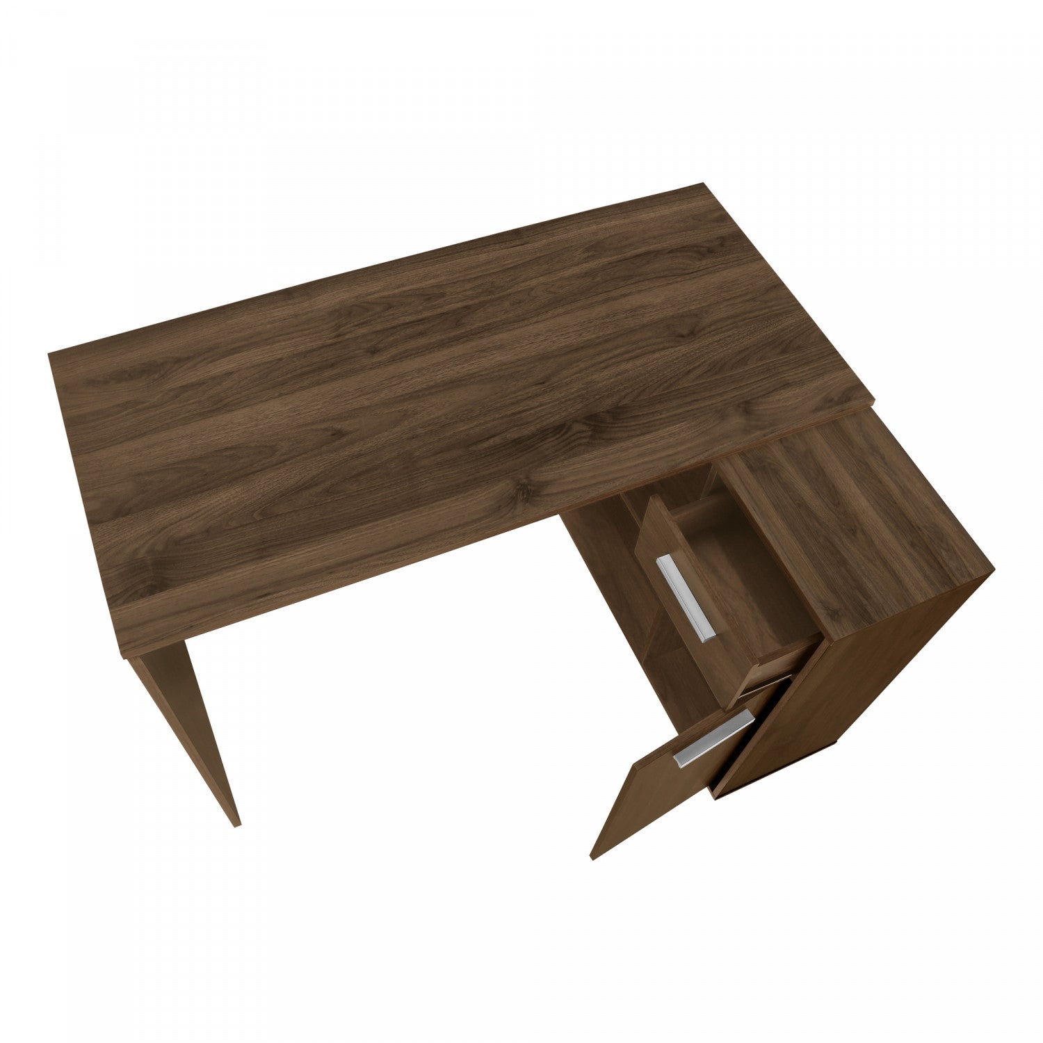 Premium Walnut Wood Velin Desk - Modern Home Office Desk for Study & Work - Perfect for Remote Work, Writing & Productivity