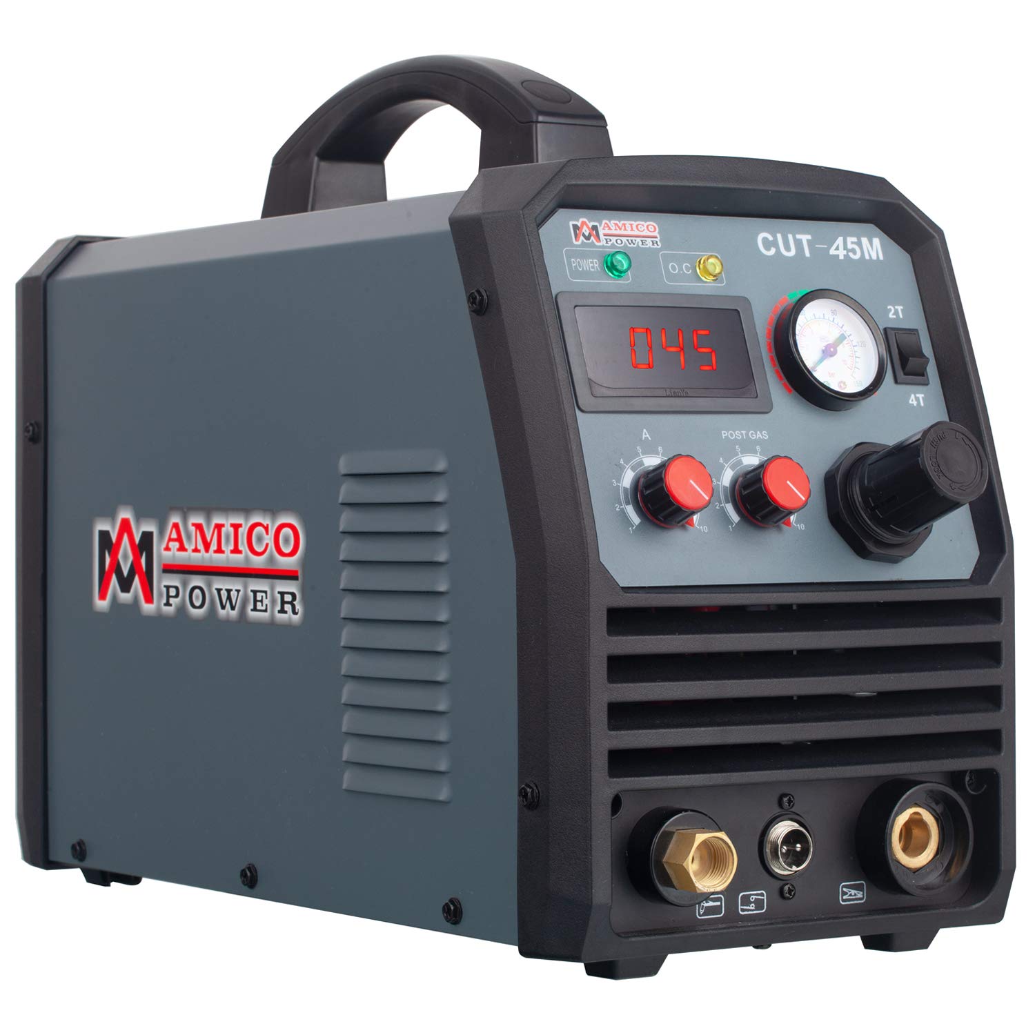 Amico CUT-45M 45 Amp Air Plasma Cutter - 95~260V Wide Voltage Professional Metal Cutting Machine with 2/5 Inch Clean Cut | Ideal for DIY Projects, Metal Fabrication, and Industrial Use