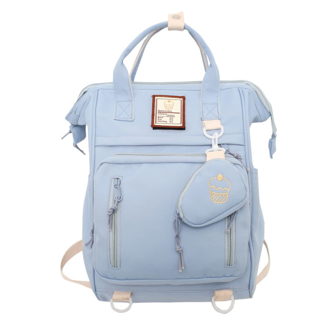 Stylish Blue Backpack for Women & Girls - School & Travel Use