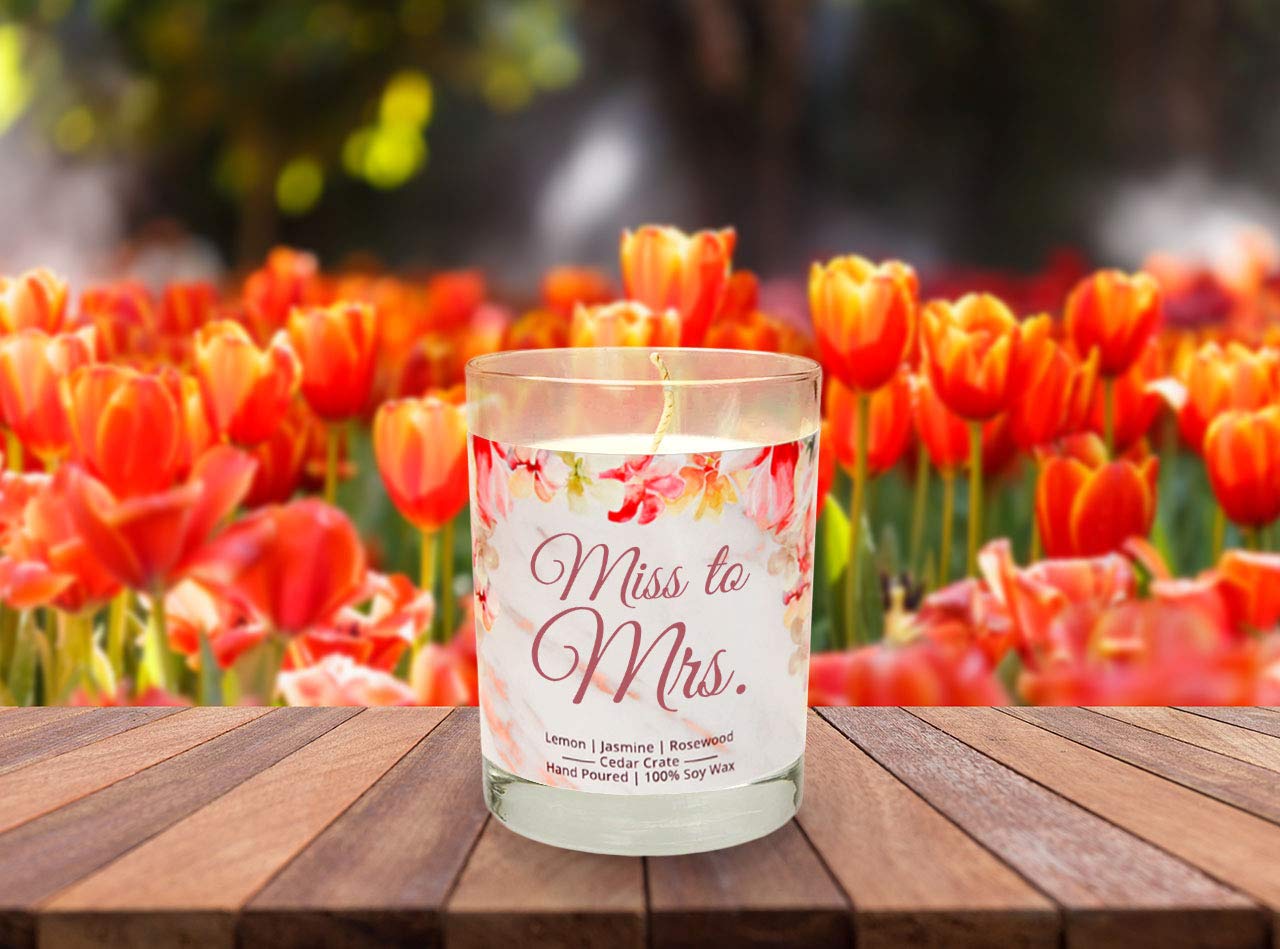 Luxury Scented Soy Candle for Brides - Perfect Engagement Gift, Wedding Day Decor & Bridal Shower Present | Romantic Home Fragrance for Bachelorette Parties & Newlyweds | Handmade in USA